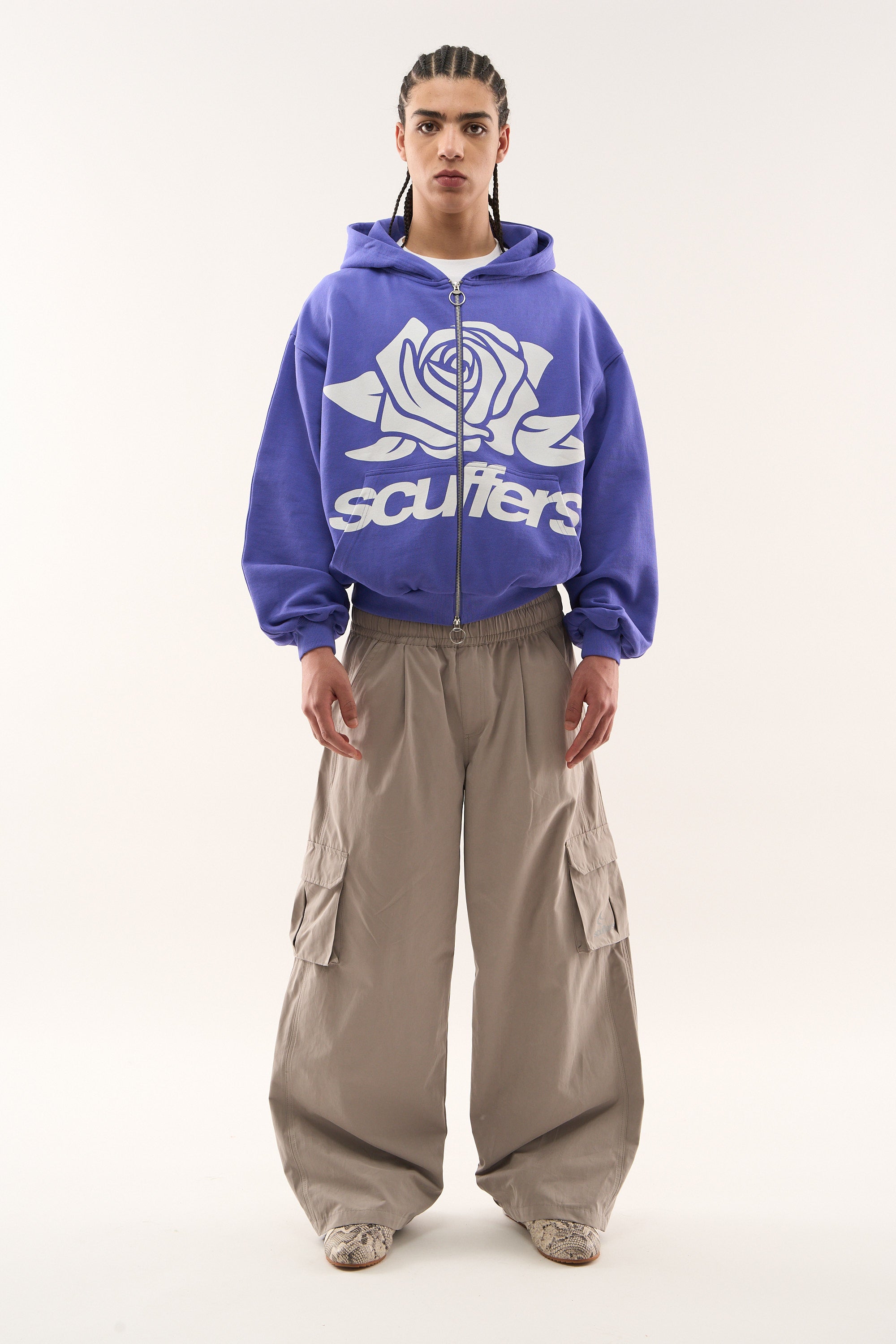 Dziewczęcy jasnofioletowy zamek błyskawiczny