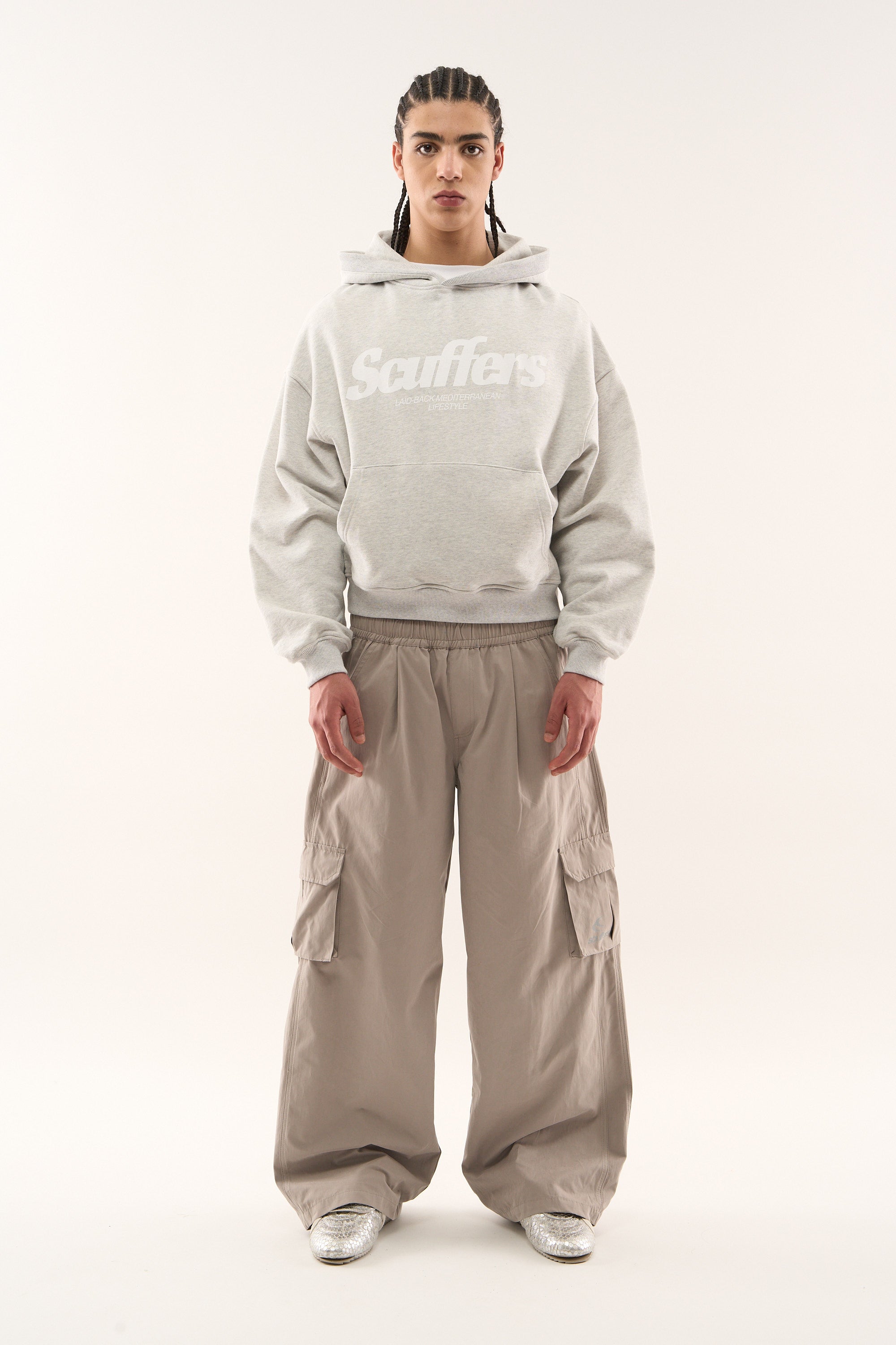 Bluza z kapturem Pop Light Grey