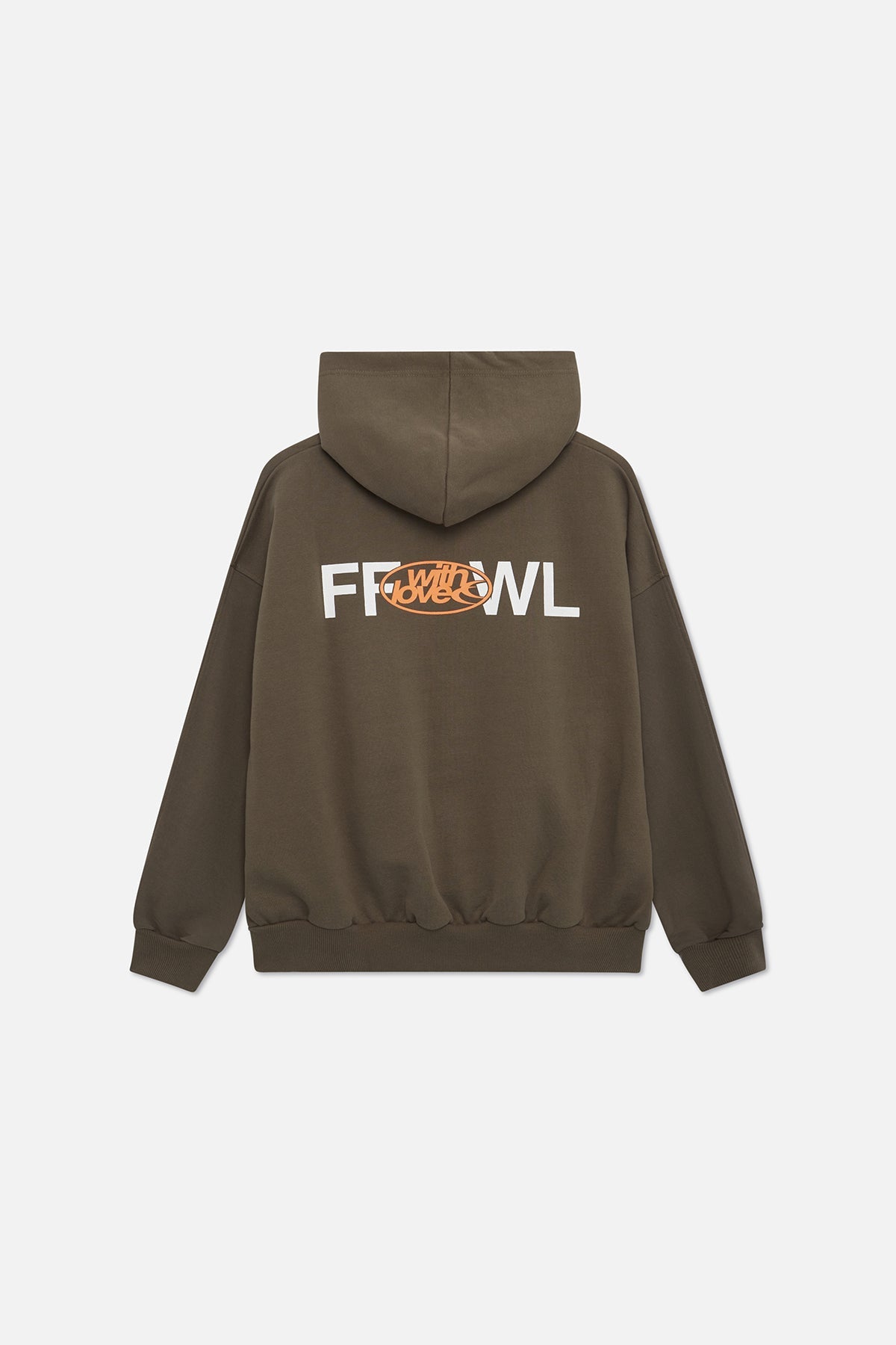 Bluza z kapturem zapinana na zamek Caviar Olive