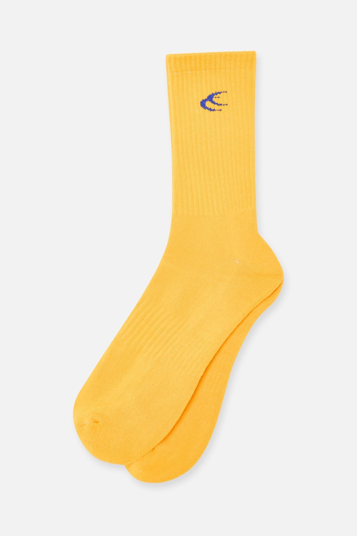 Żółte skarpetki z nadrukiem
