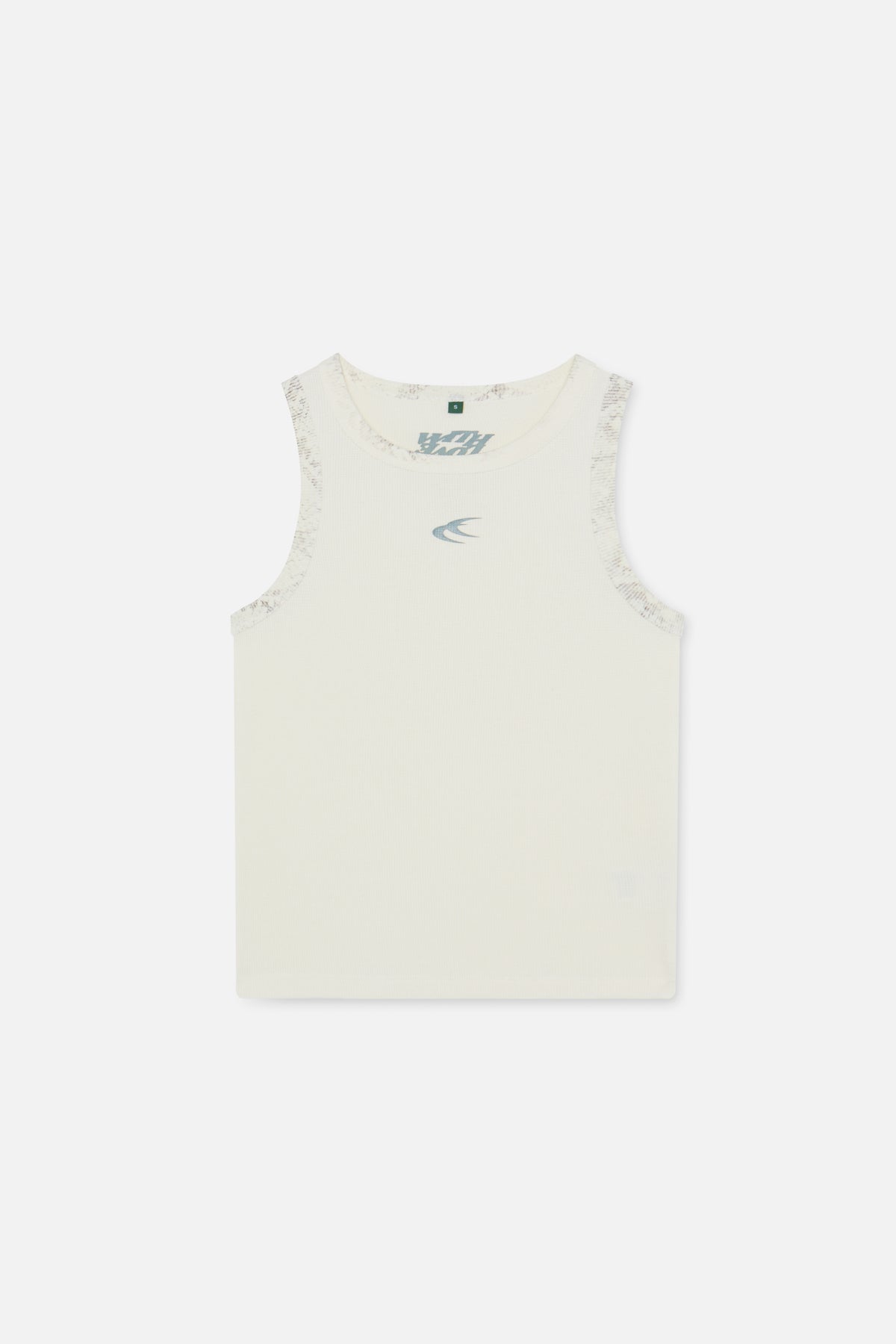 Zwierzęcy ecru waffle SCFF Tank Top