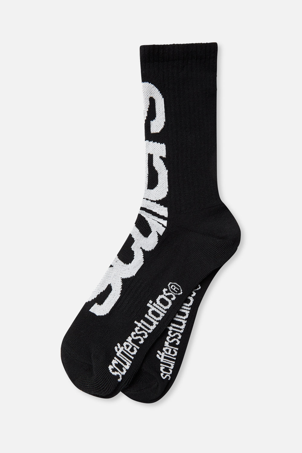 Pełne czarne skarpetki