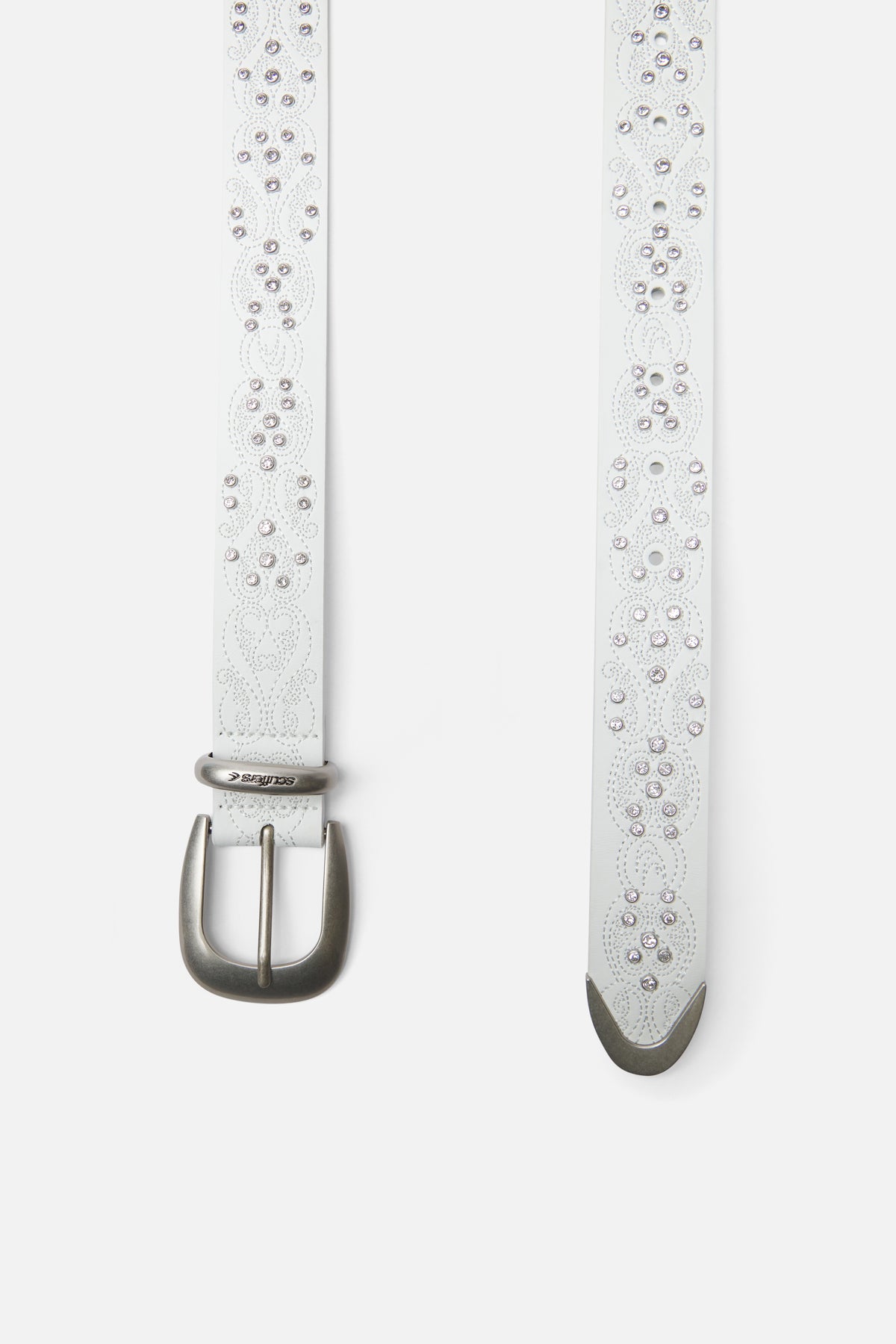 Błyszczący jasnoszary pasek