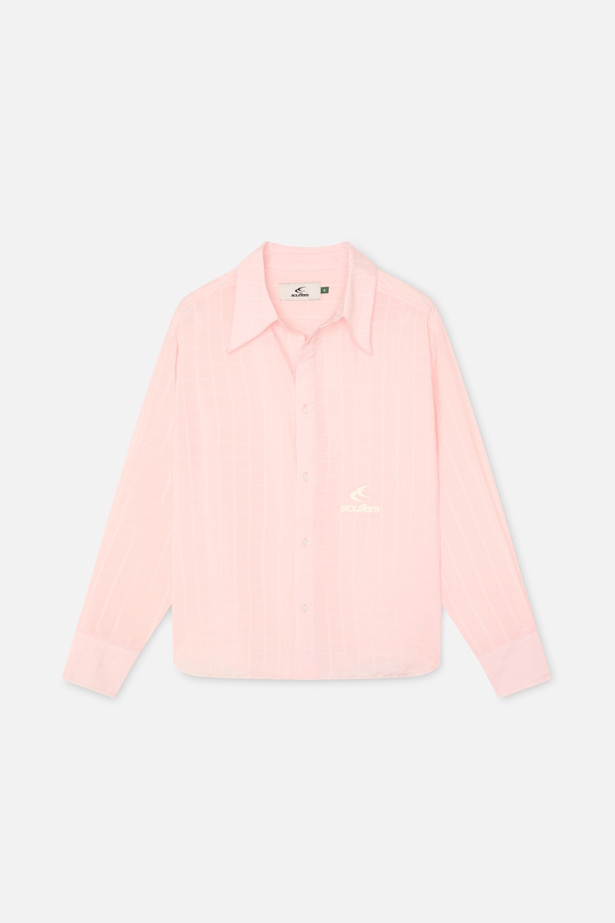 Koszula łososiowa z lat 70.