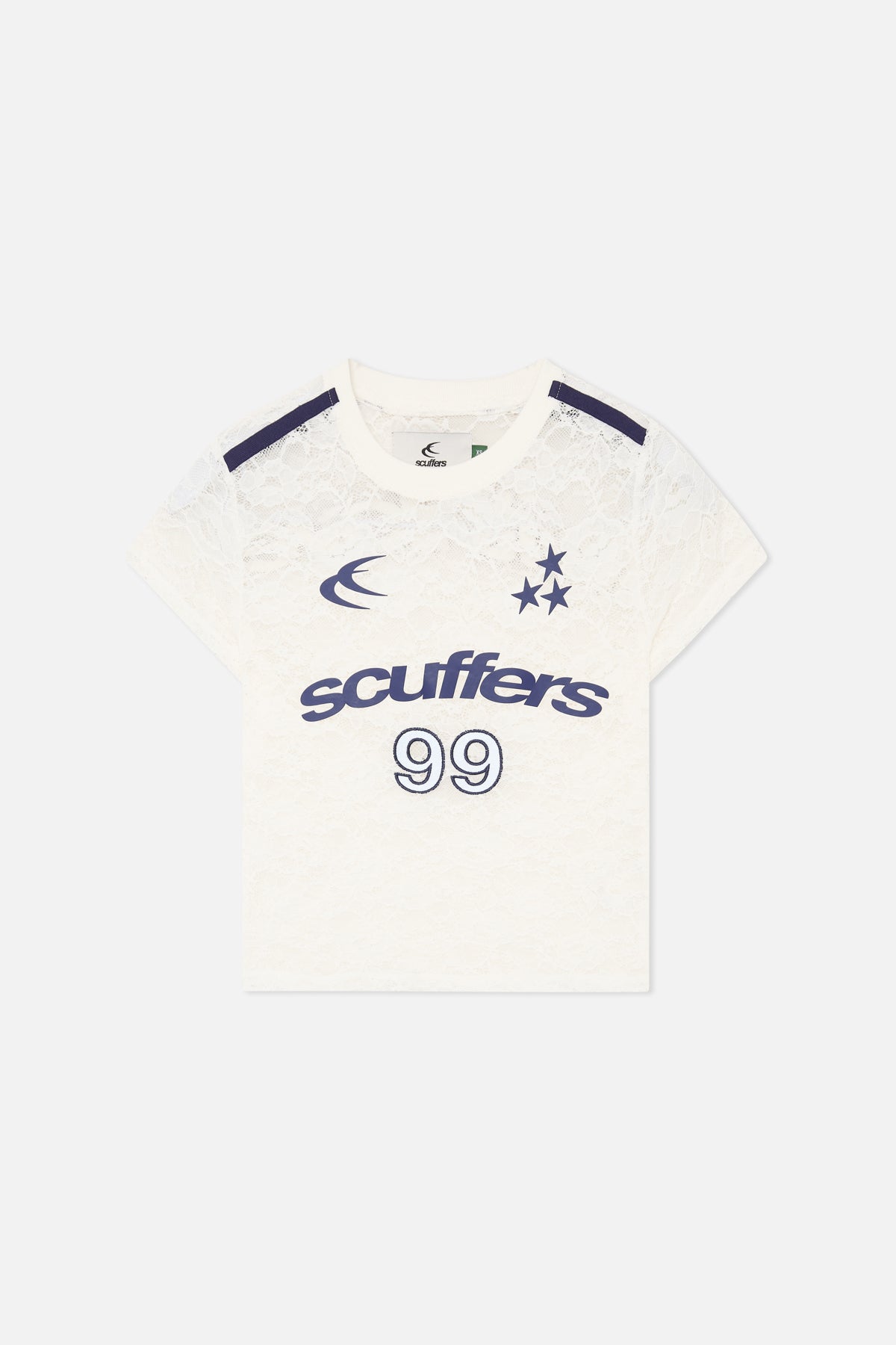 99 Koronkowy biały top