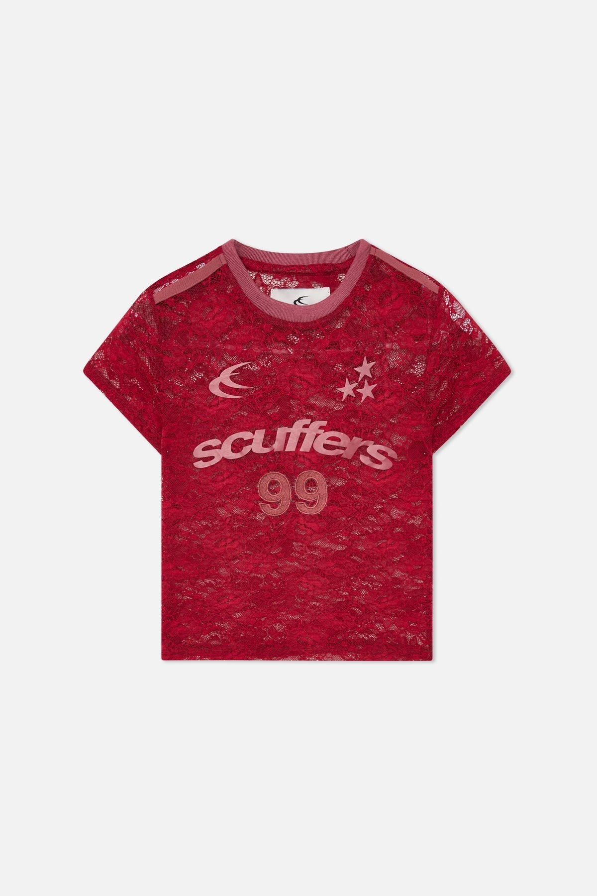 99 Koronkowy bordowy top