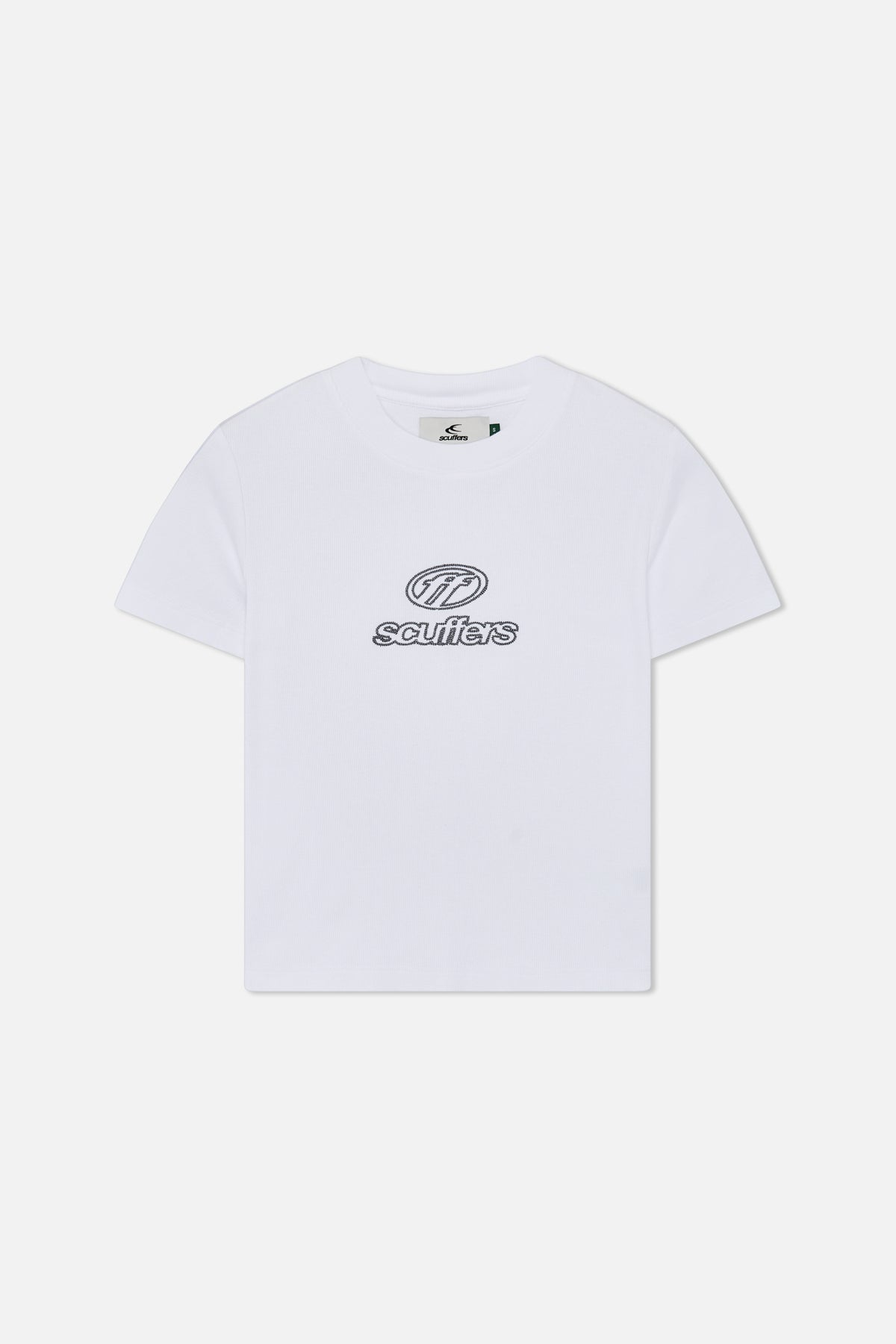 Top w kolorze jagodowym ecru