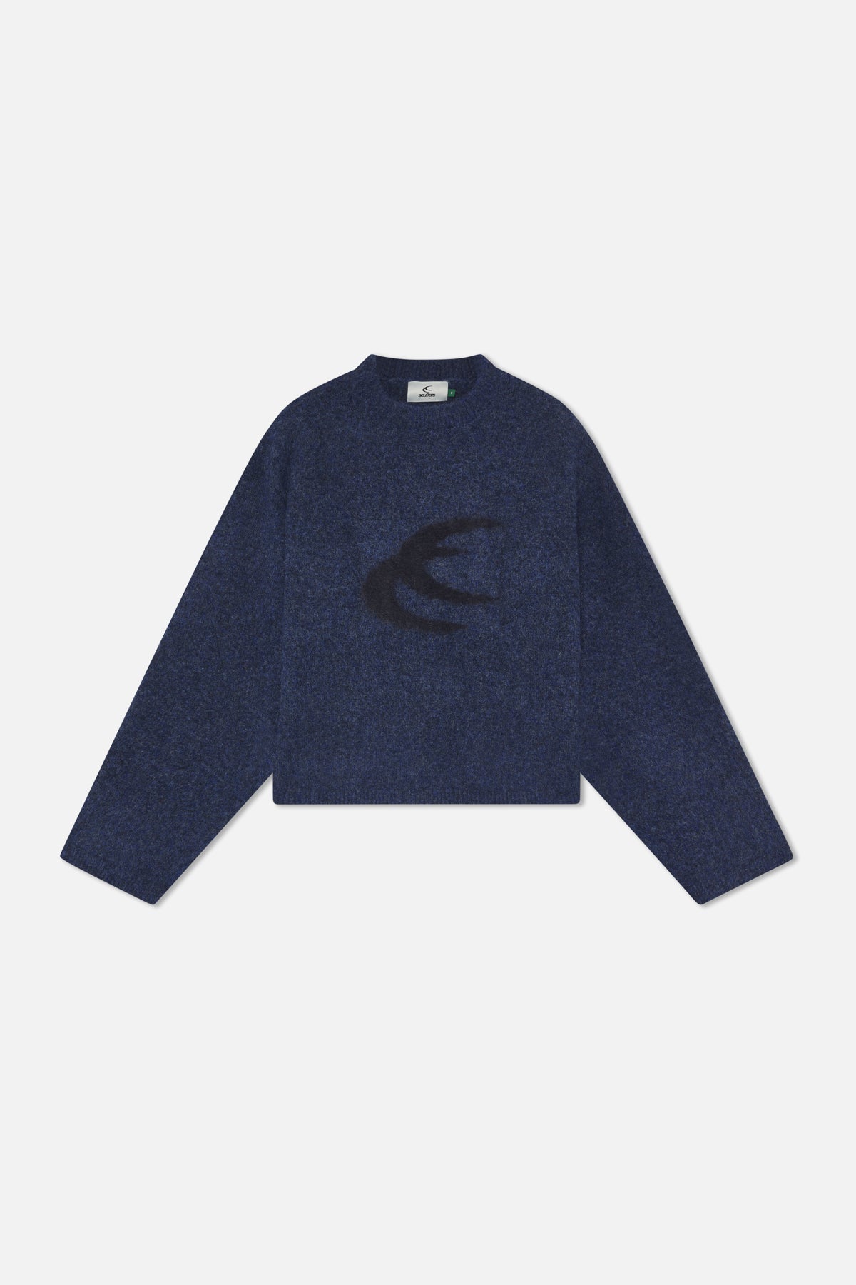 Mieszanka niebieskiej dzianiny