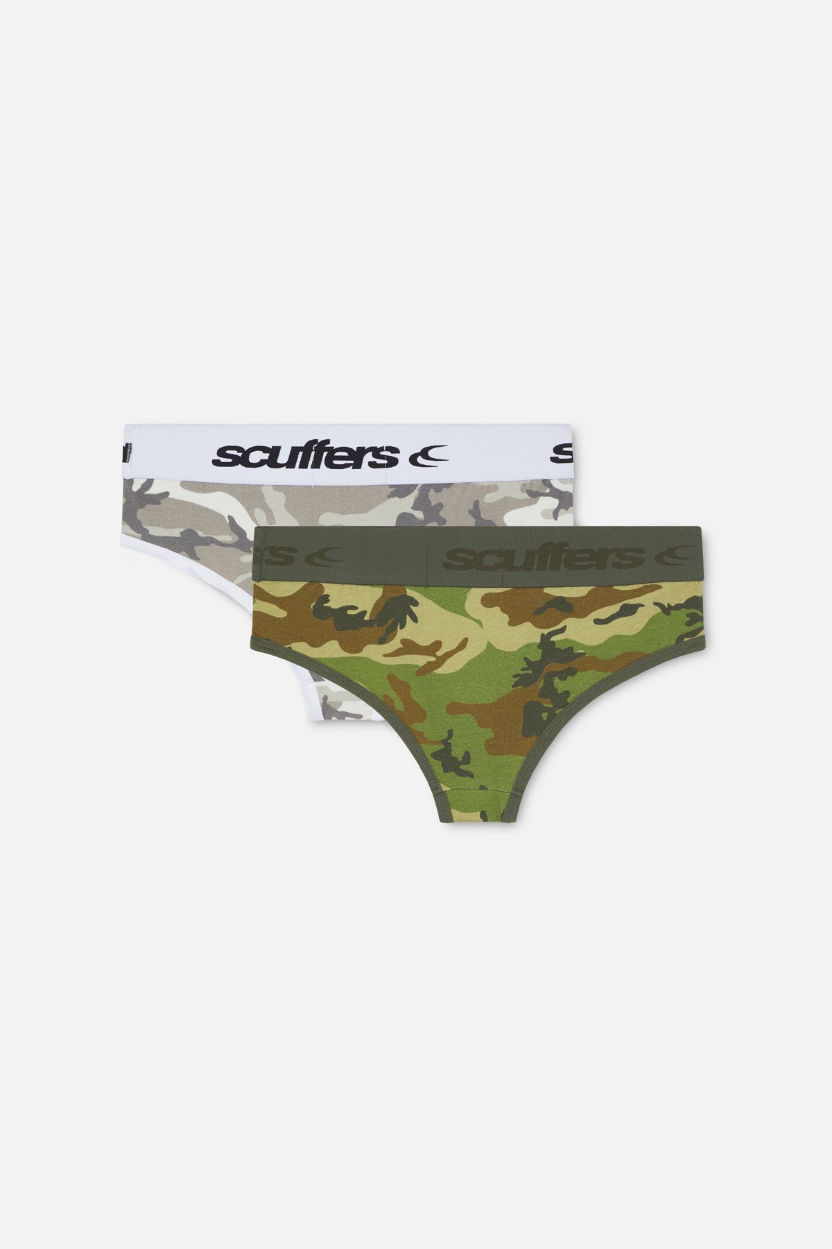 Camo Green & Grey Shorties