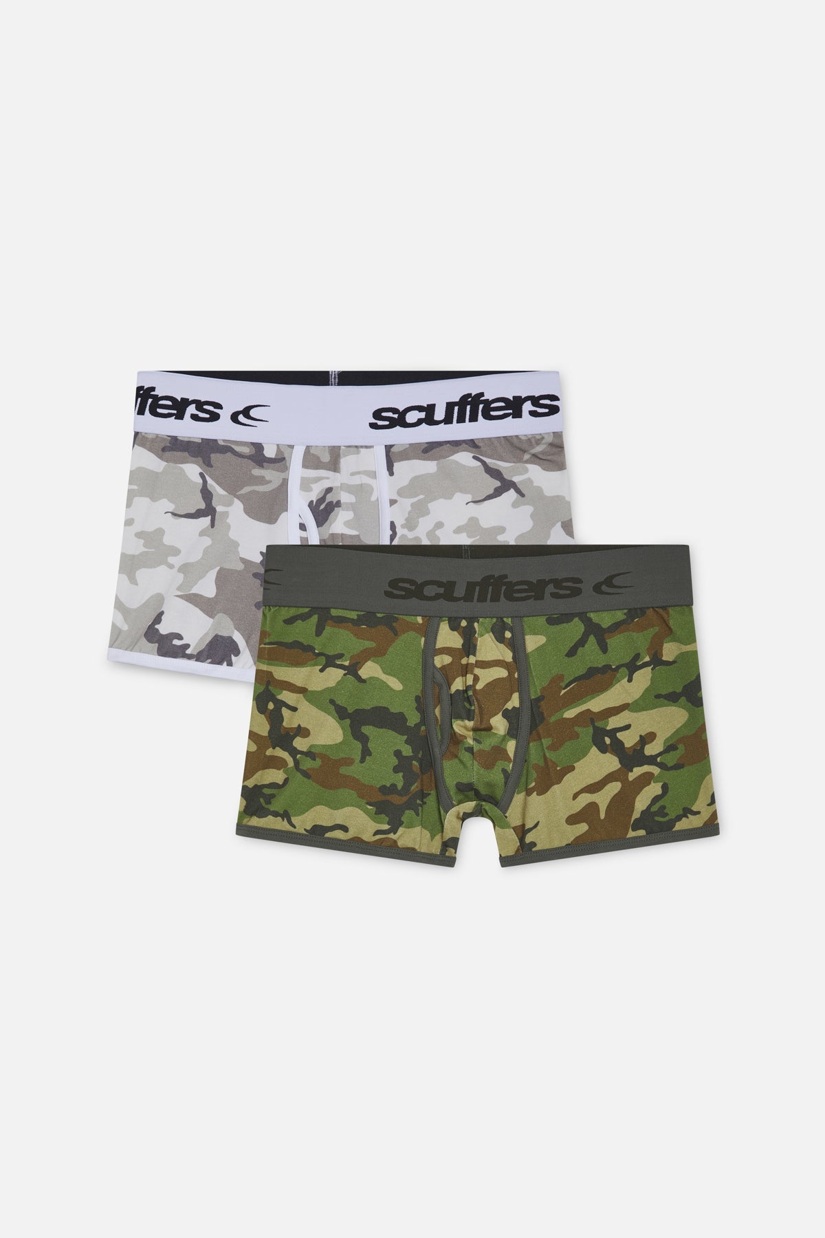 Bokserki Camo Brief Zielono-szare