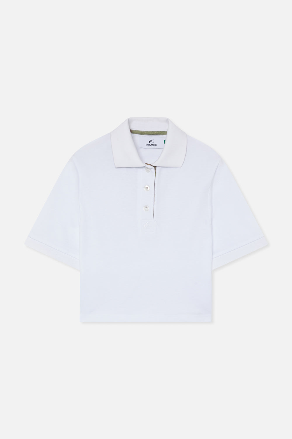 Polo w kolorze moro białe