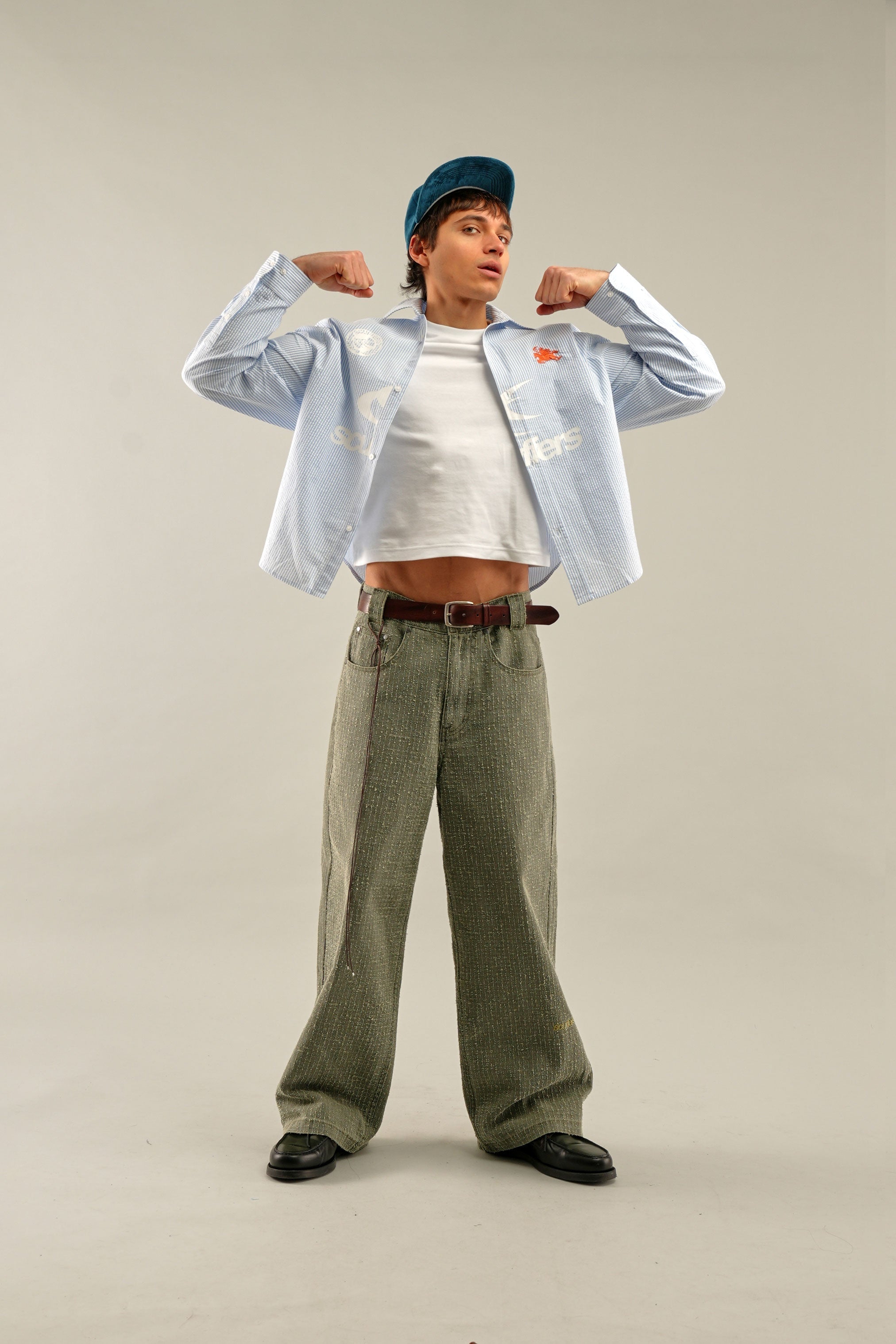 Koszula w paski Germain Blue