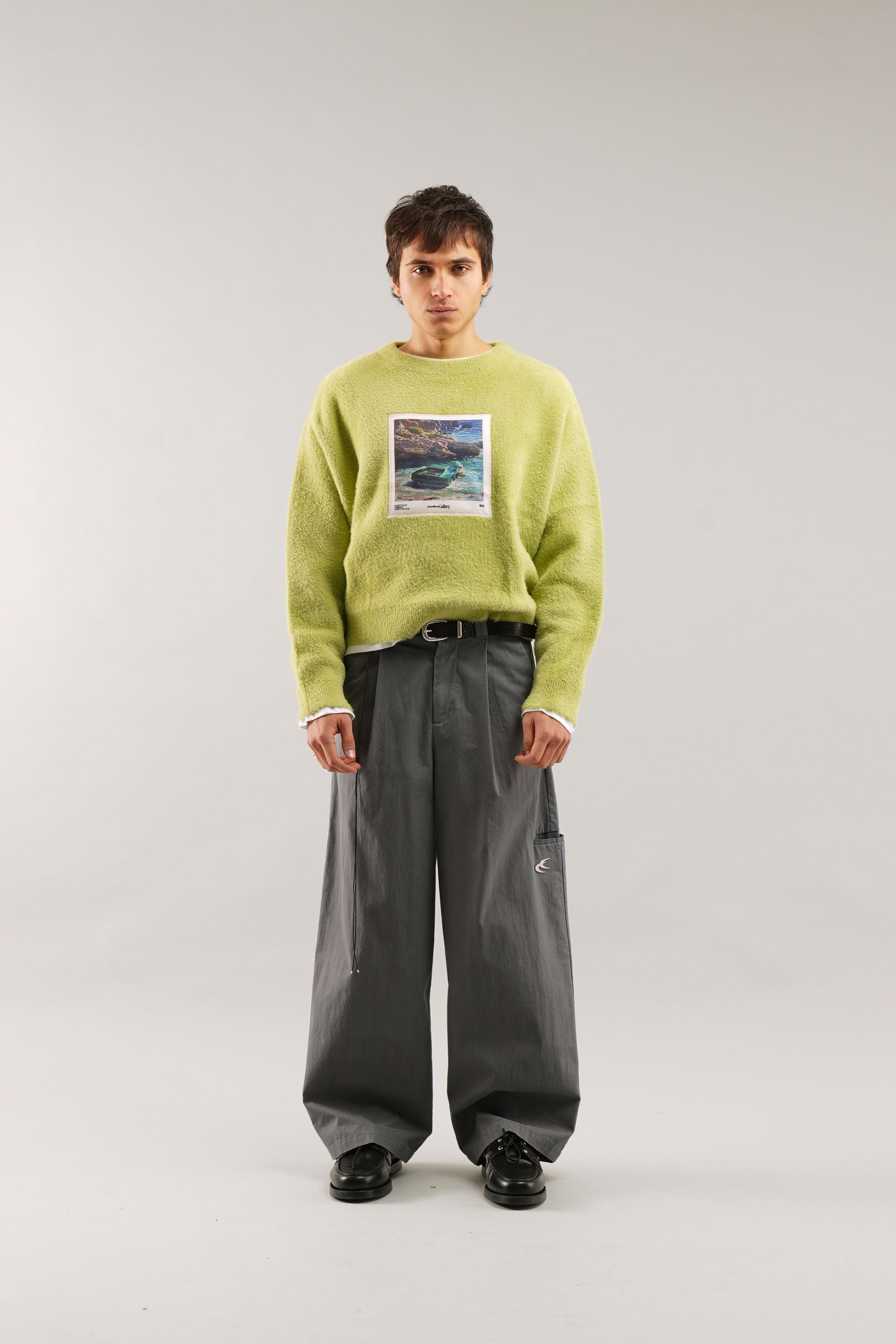 Olej #1 Zielony dzianinowy