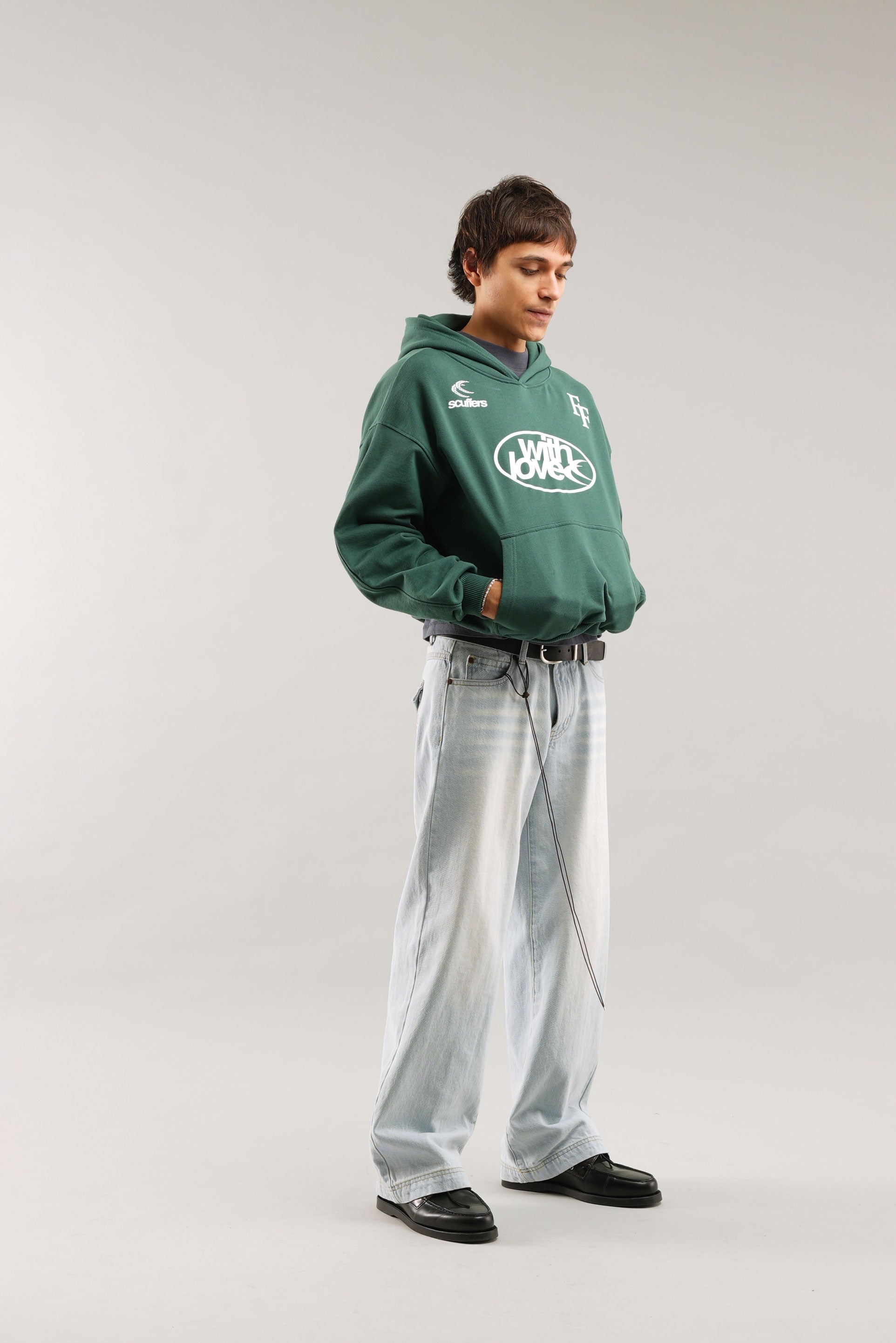 Bluza z kapturem Paris Green