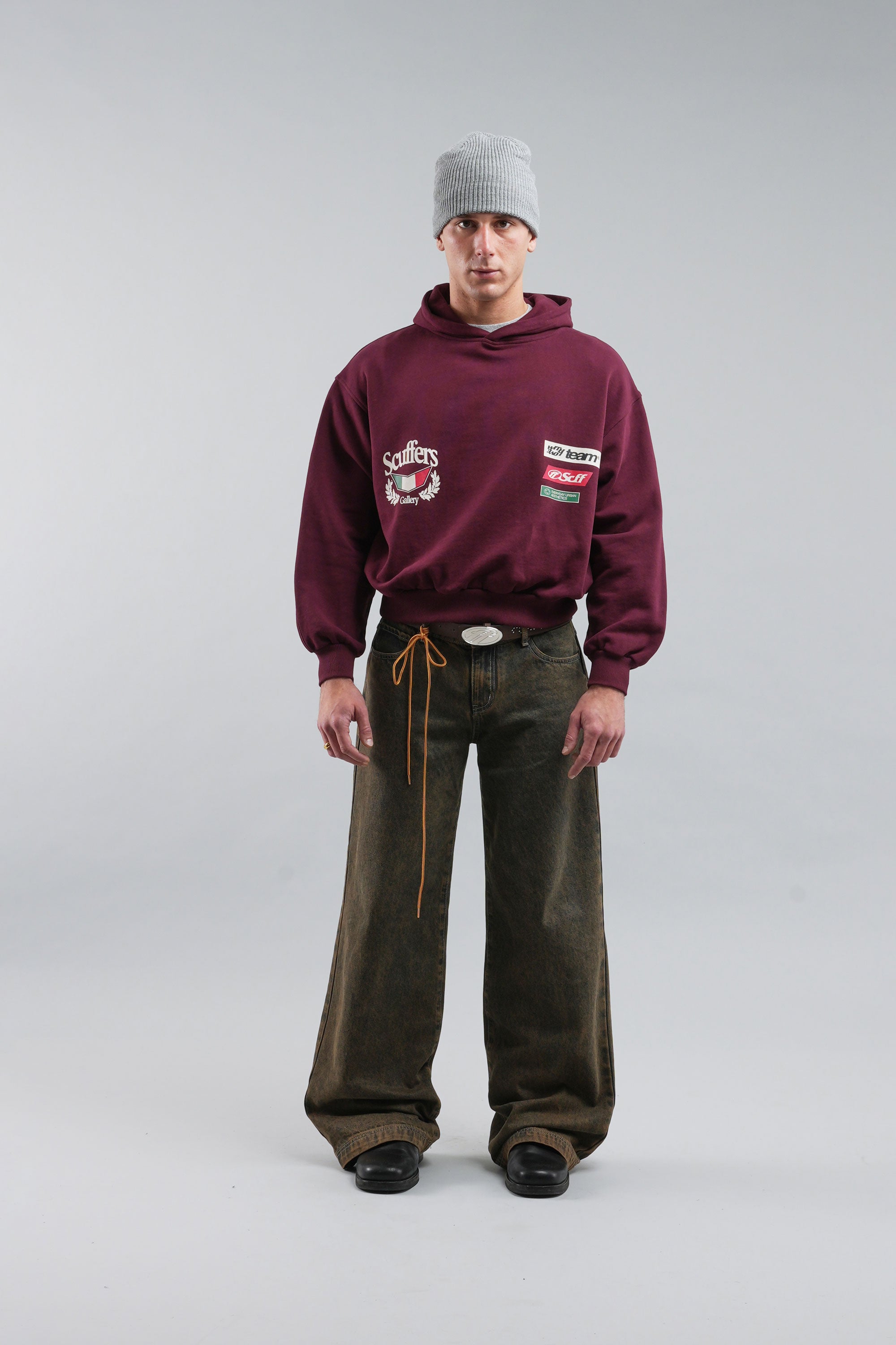 Bluza z kapturem Romeo Burgundy