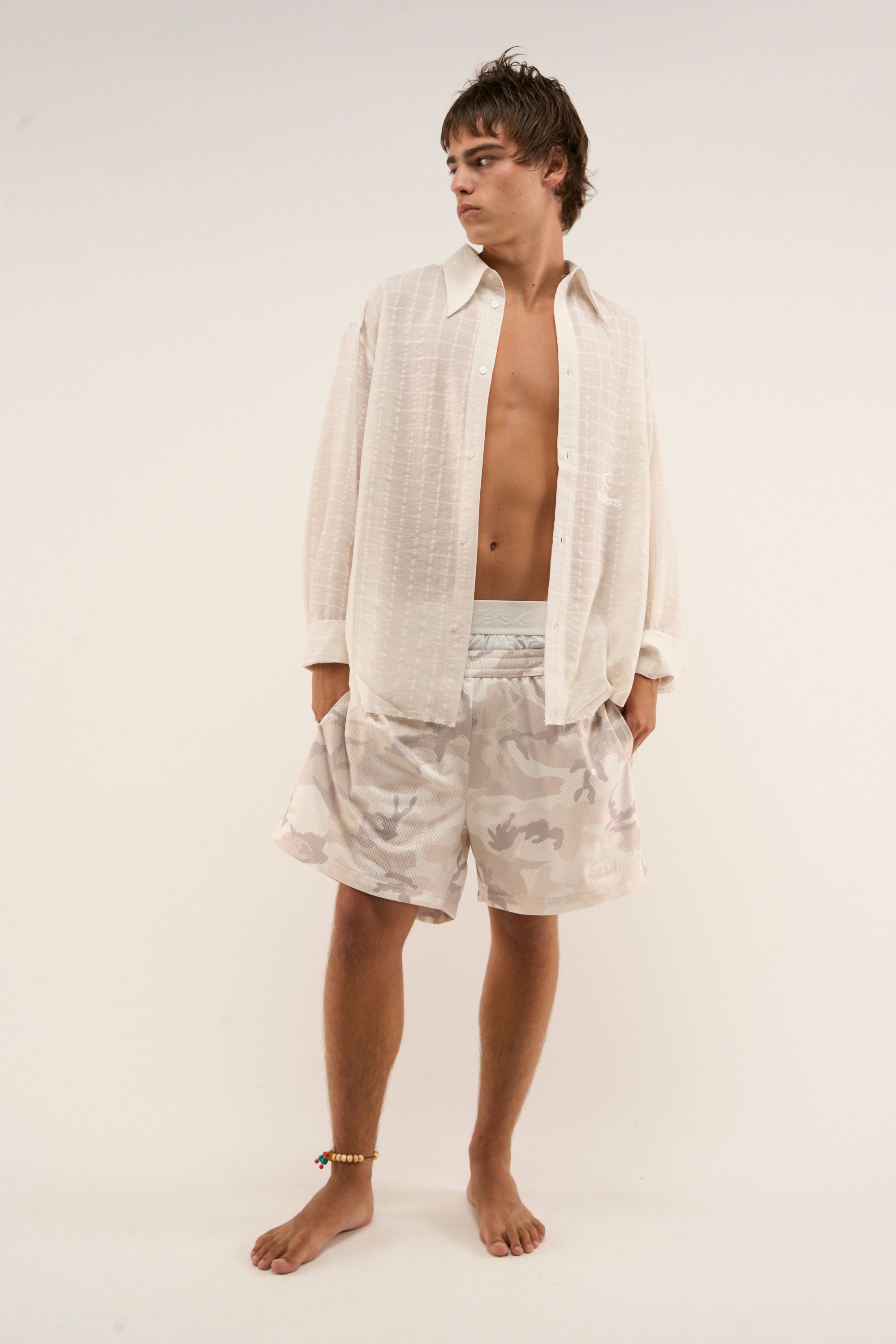 Koszula letnia Ecru z lat 70.