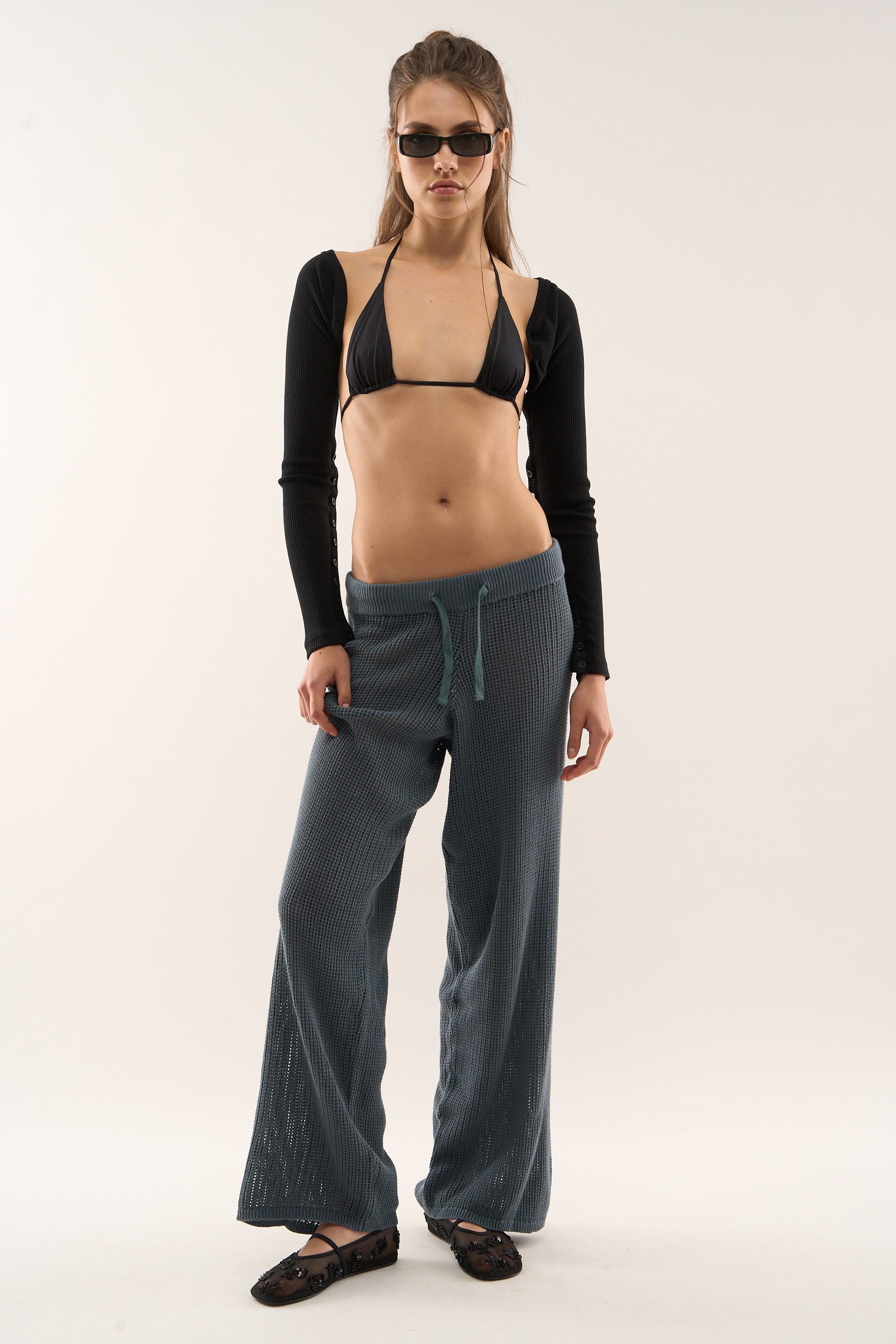 Spodnie Double Moon Dusty Blue