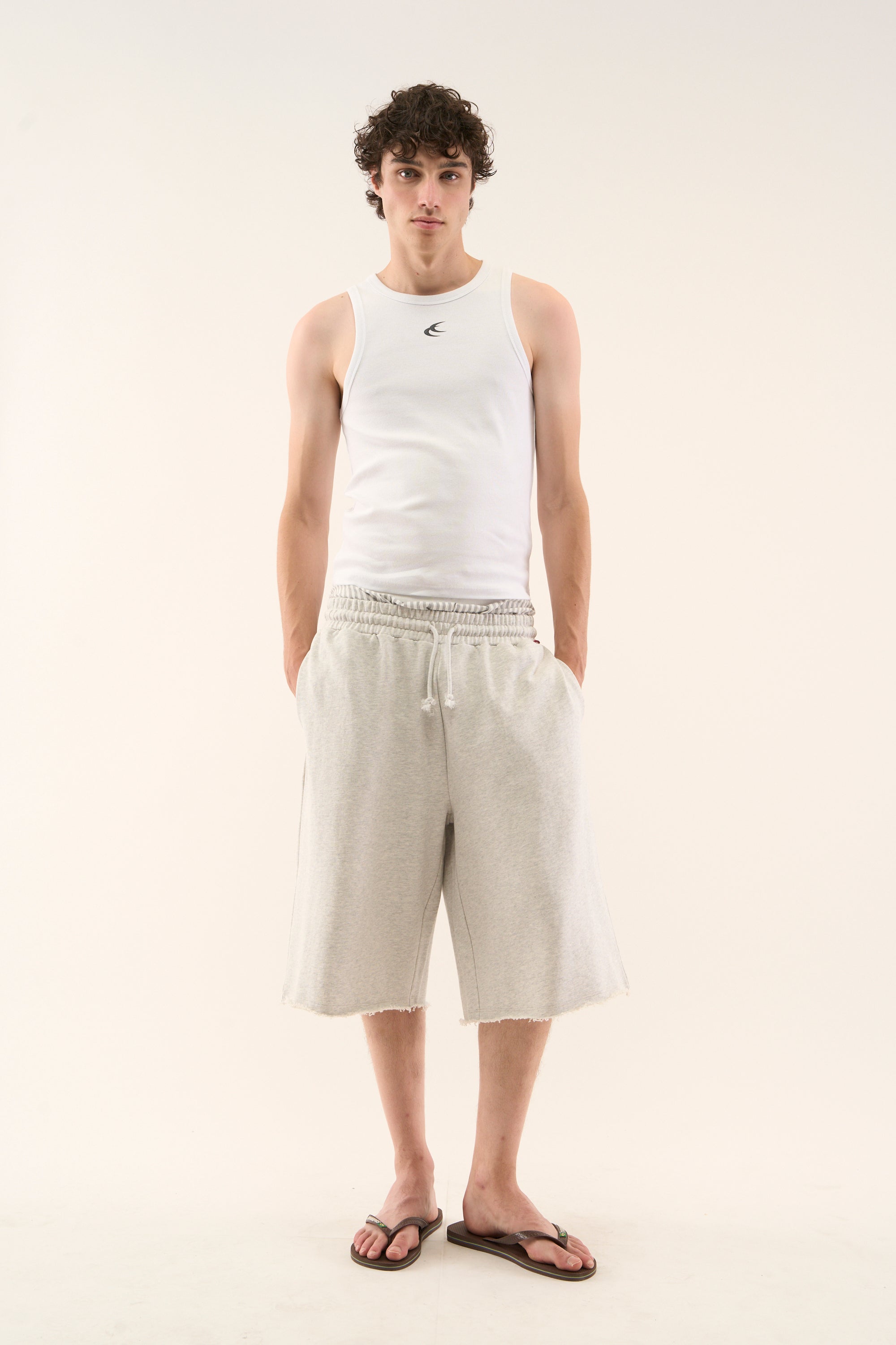 Szorty SCFF w kolorze szarego melanżu