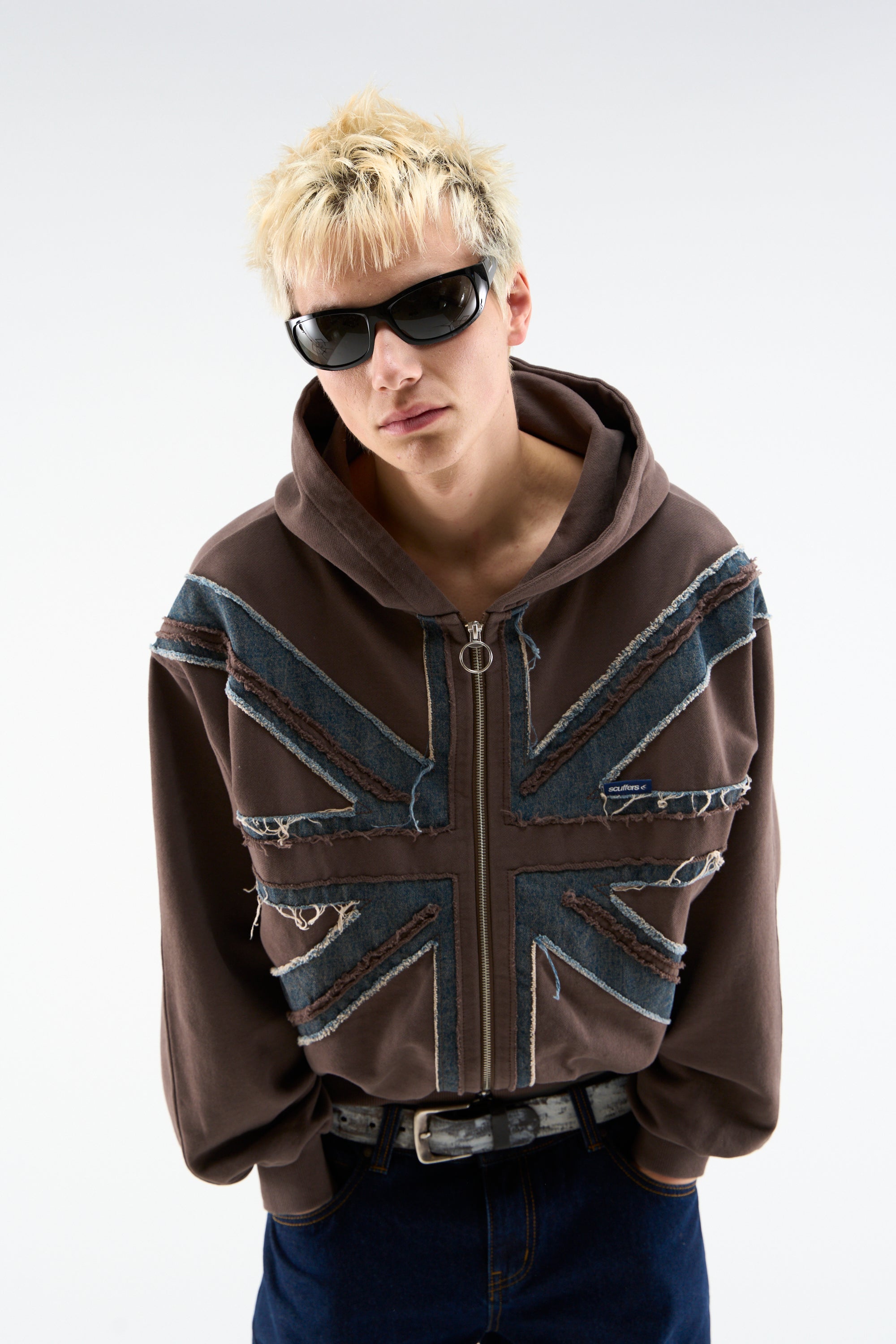 Zamek błyskawiczny Flag Brown