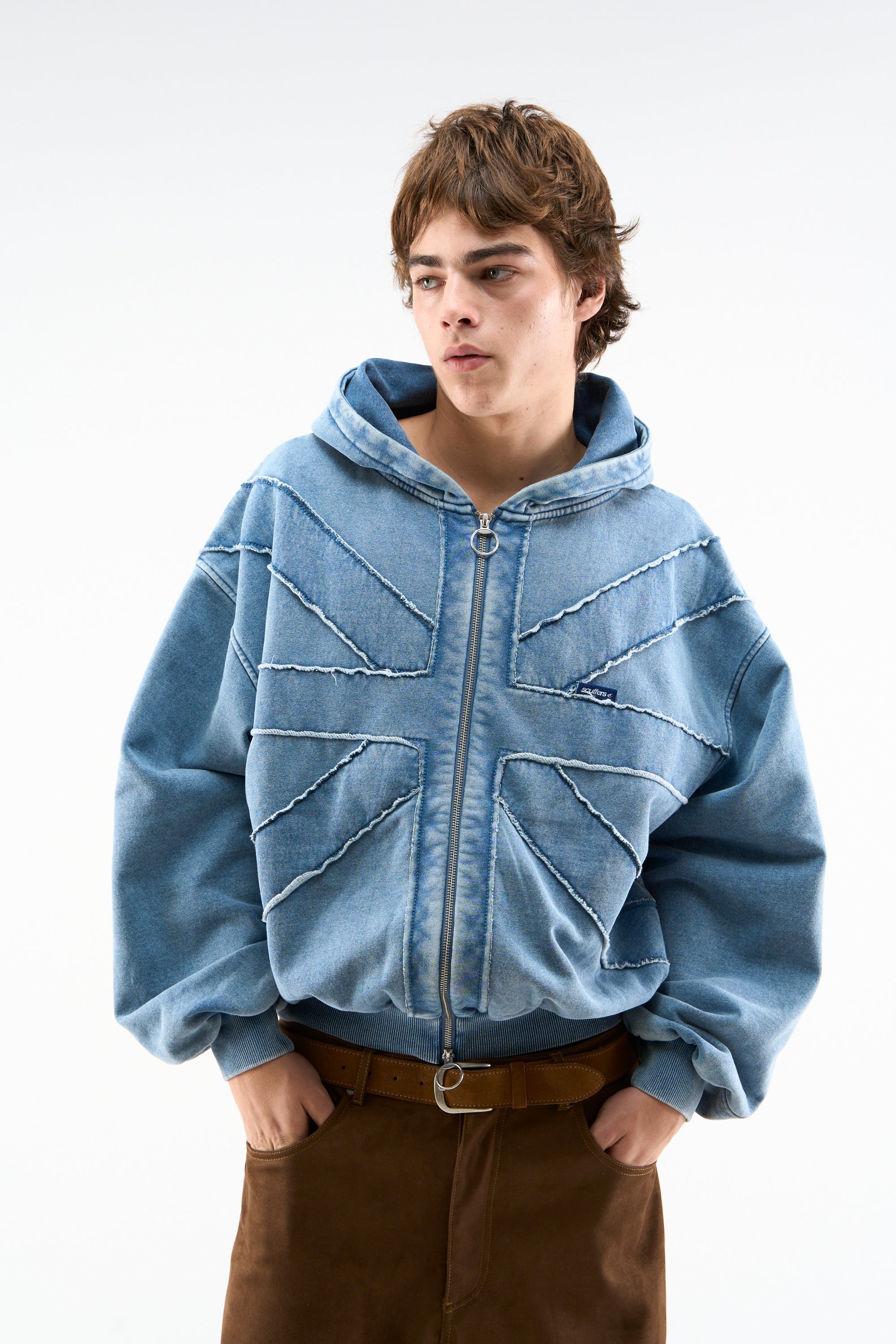 Flaga Niebieski Zamek Błyskawiczny