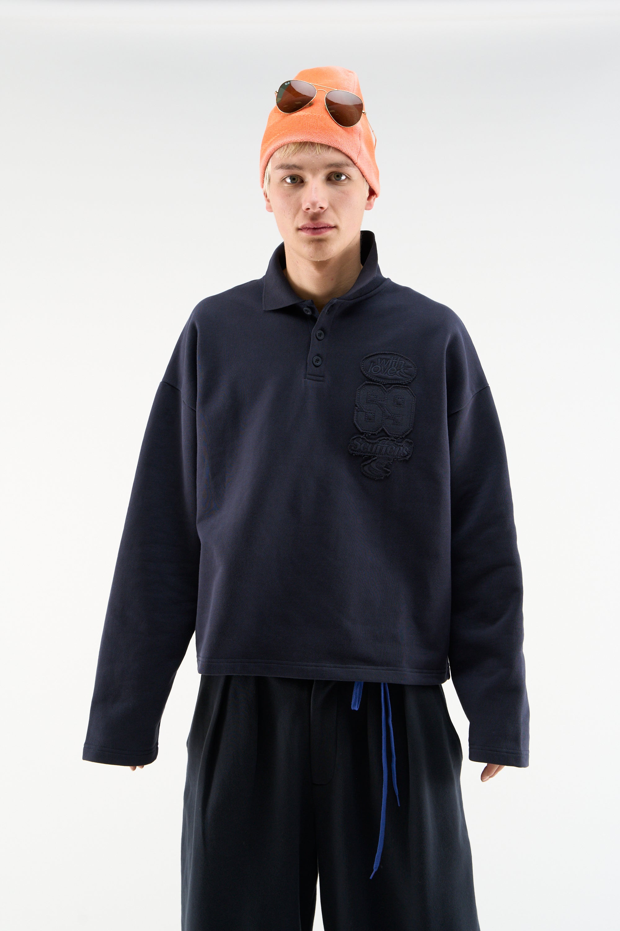 Koszulka polo w kolorze granatowym