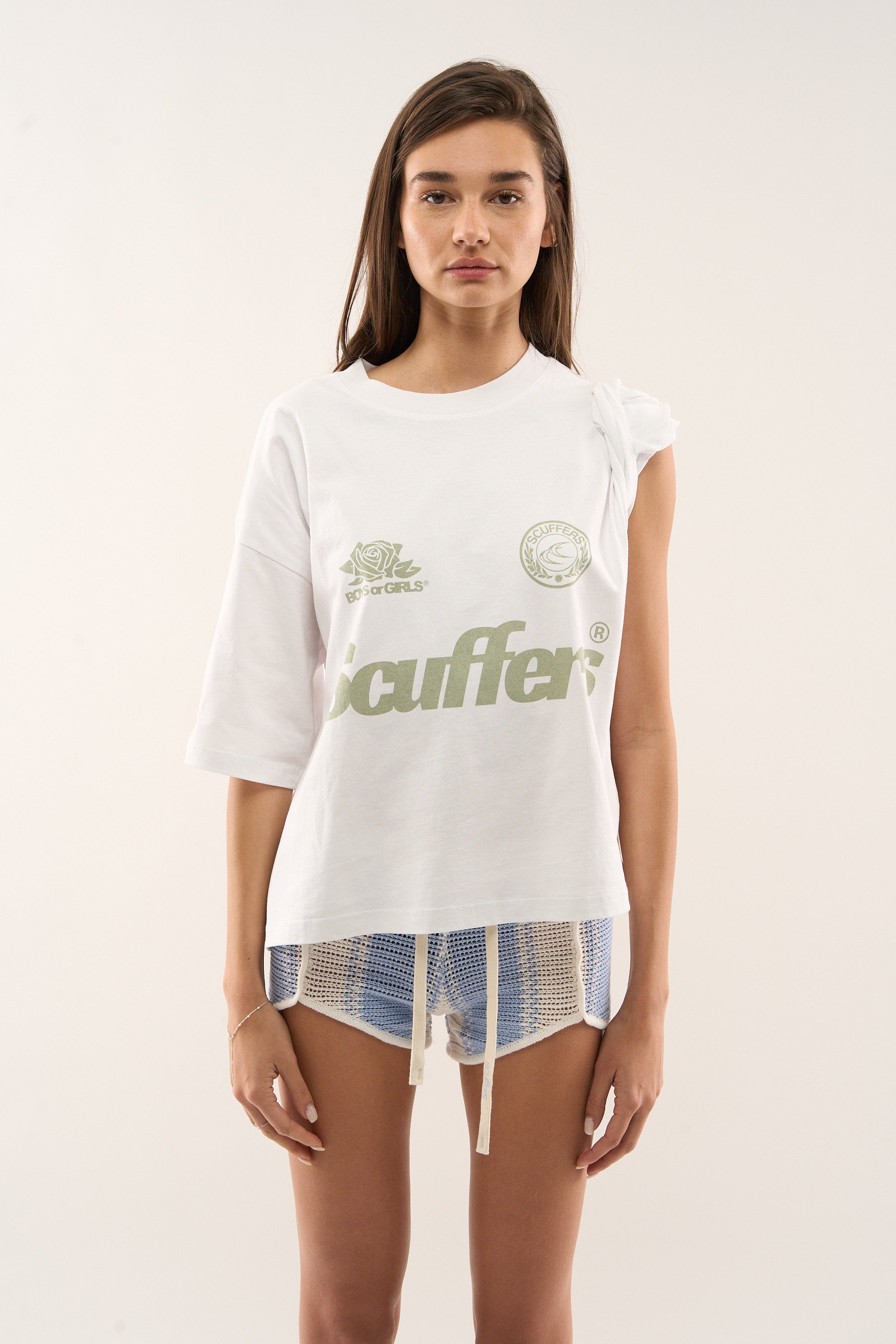 Koszulka perłowo-biała