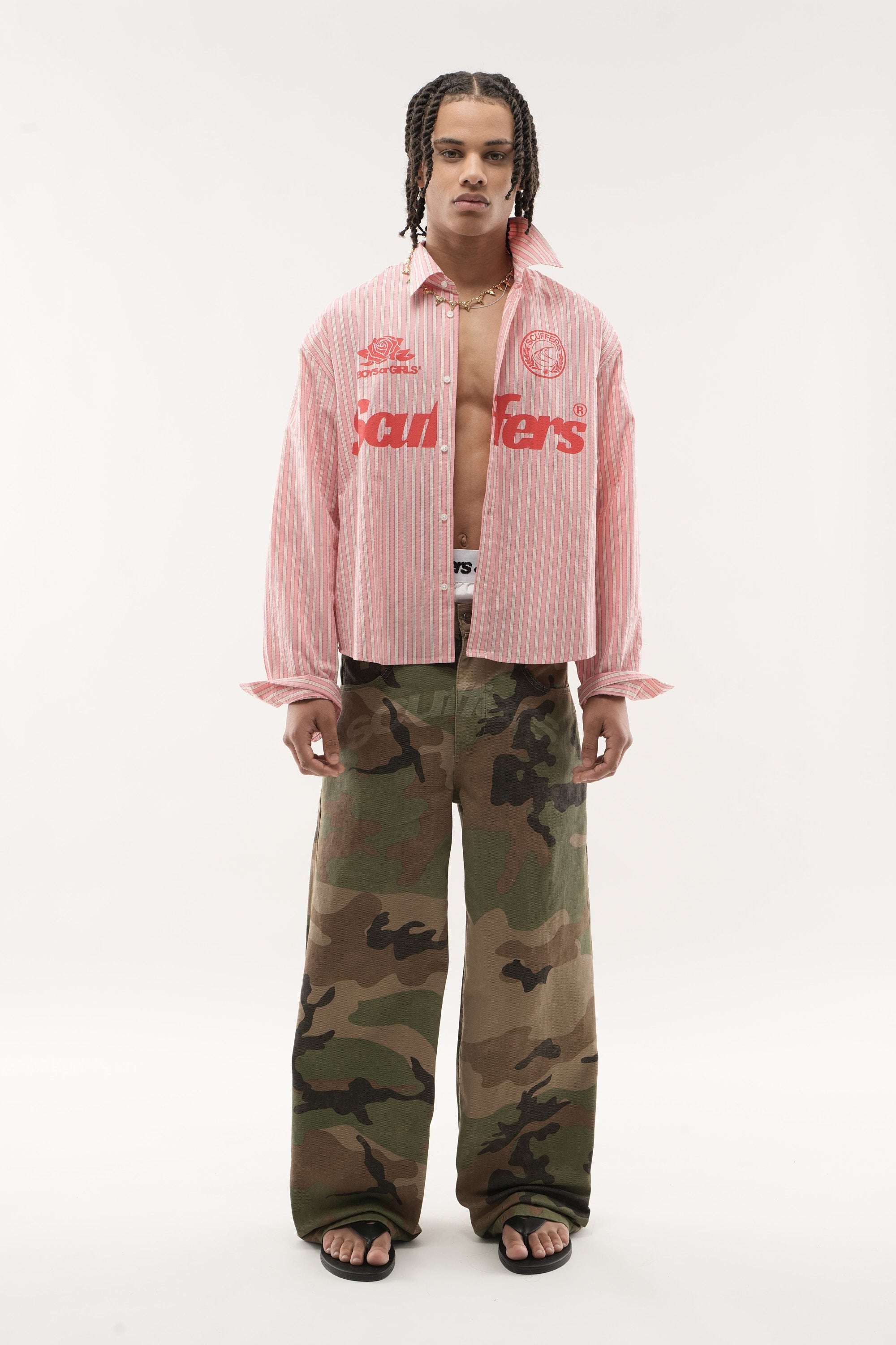 Koszula w kolorze perłowego różu