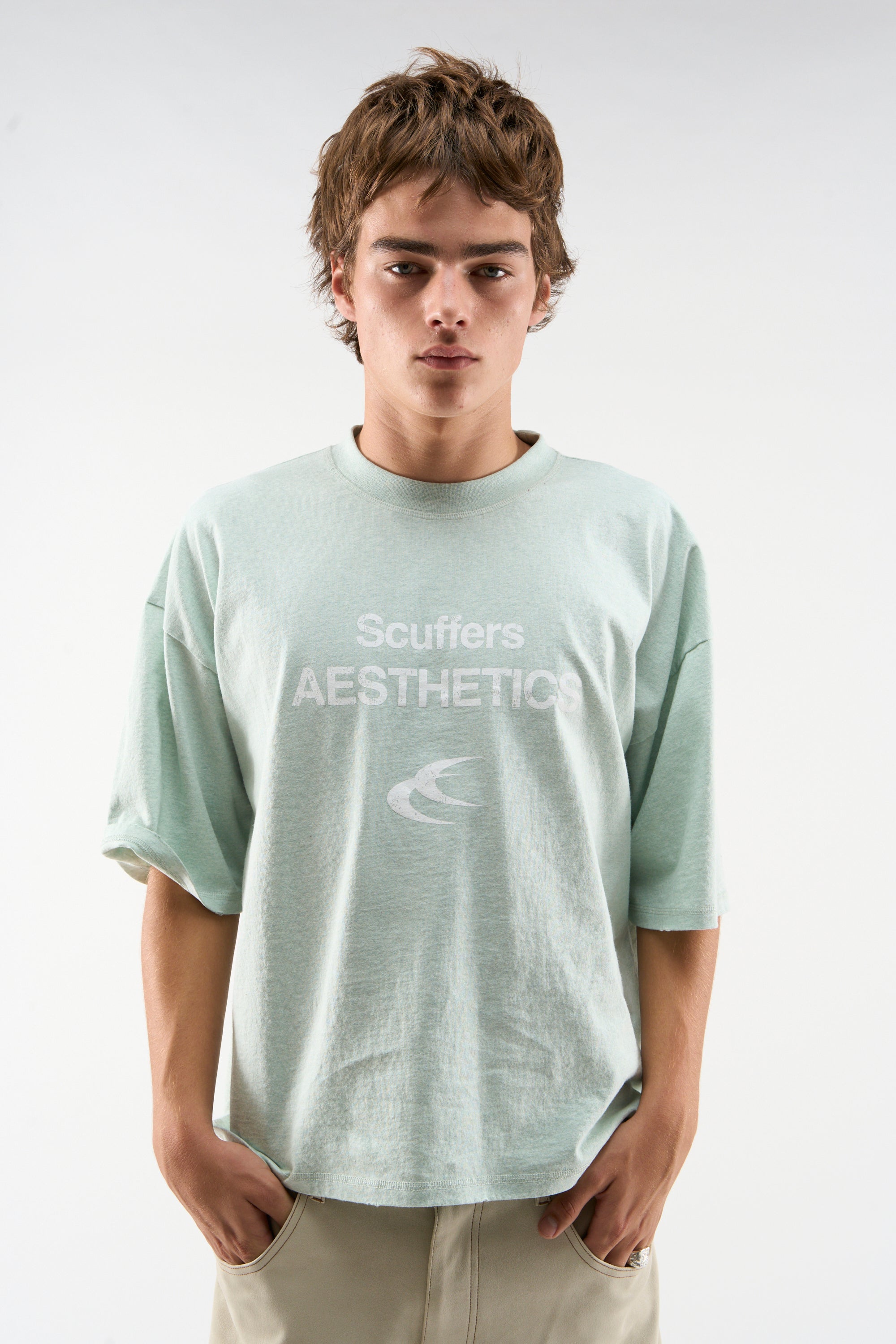 Koszulka Nobrand w kolorze jasnozielonym