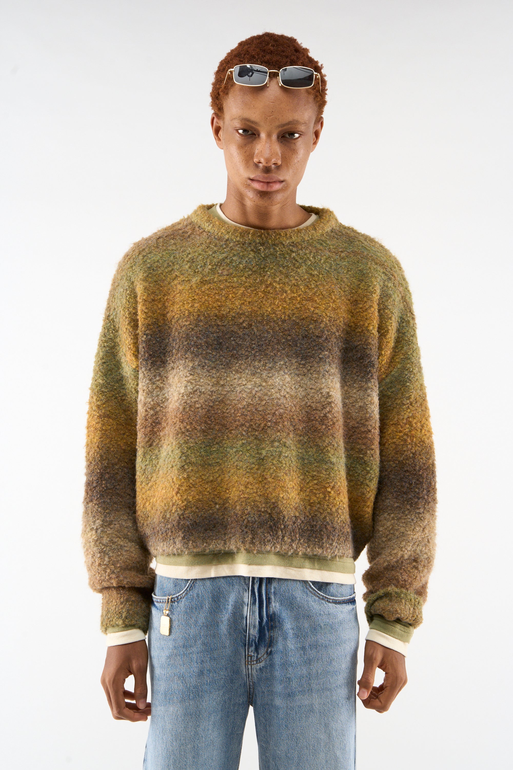 Specjalna zielona dzianina