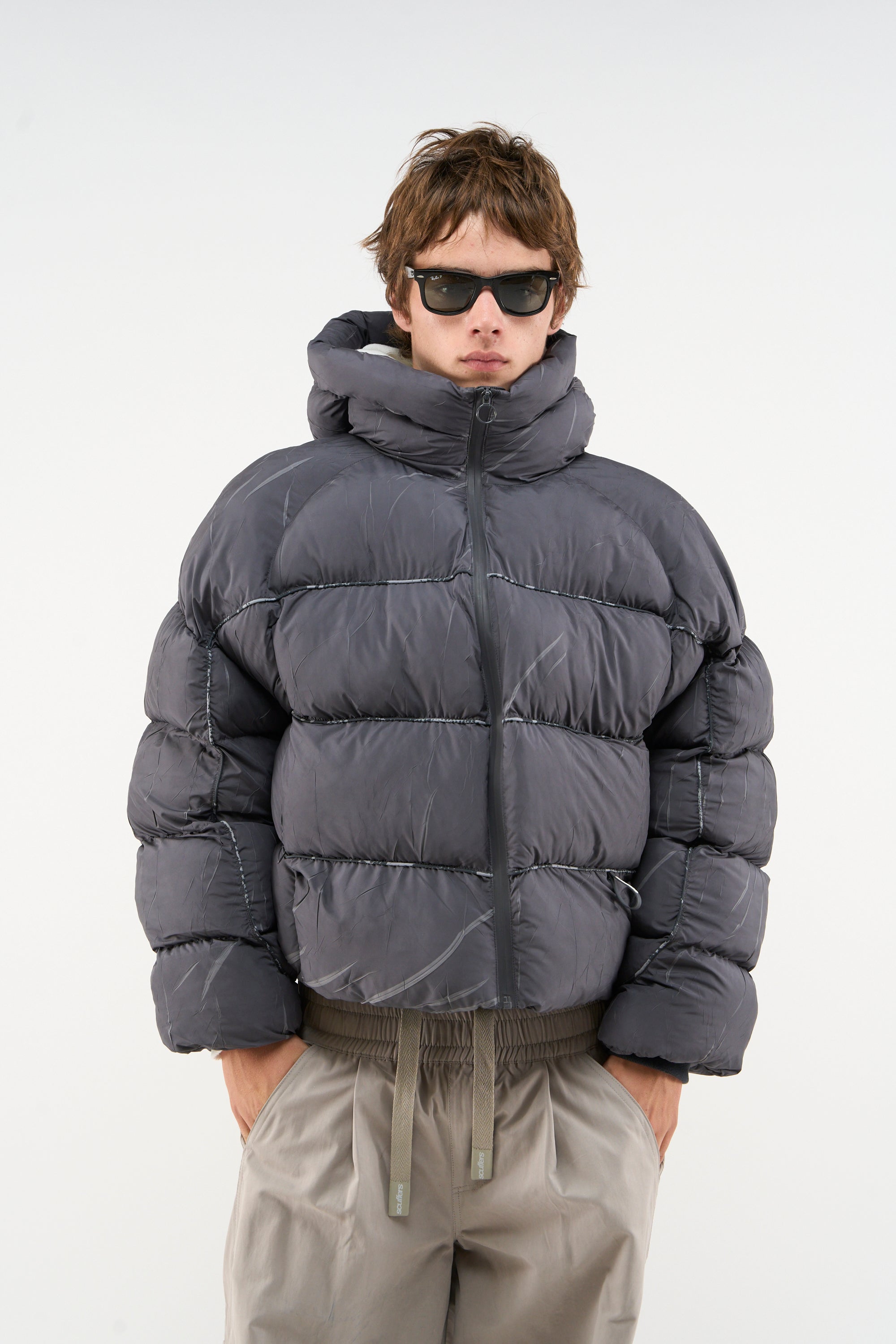 Kurtka puchowa Marble Dark Grey