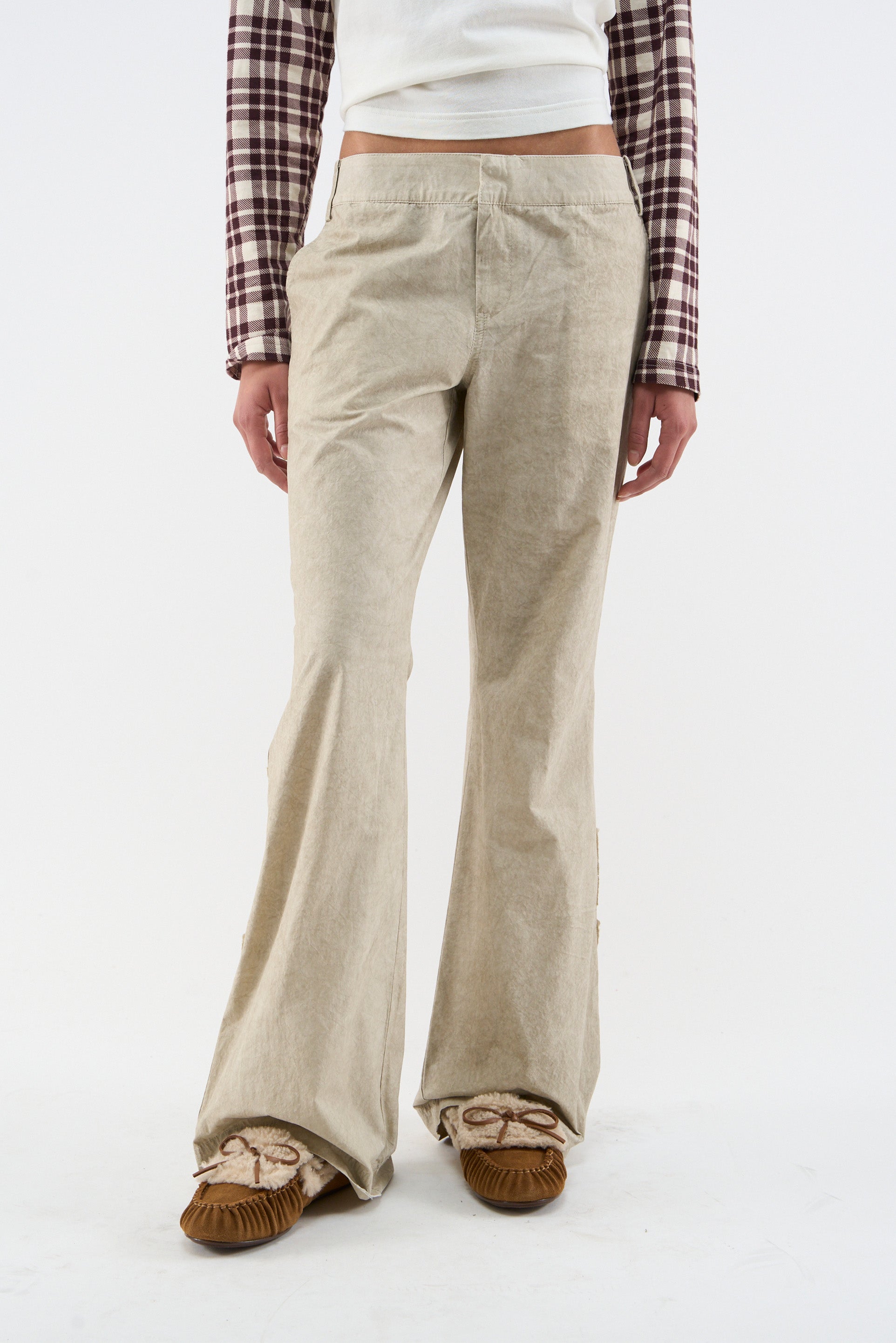 Nowe spodnie krawieckie w kolorze ecru