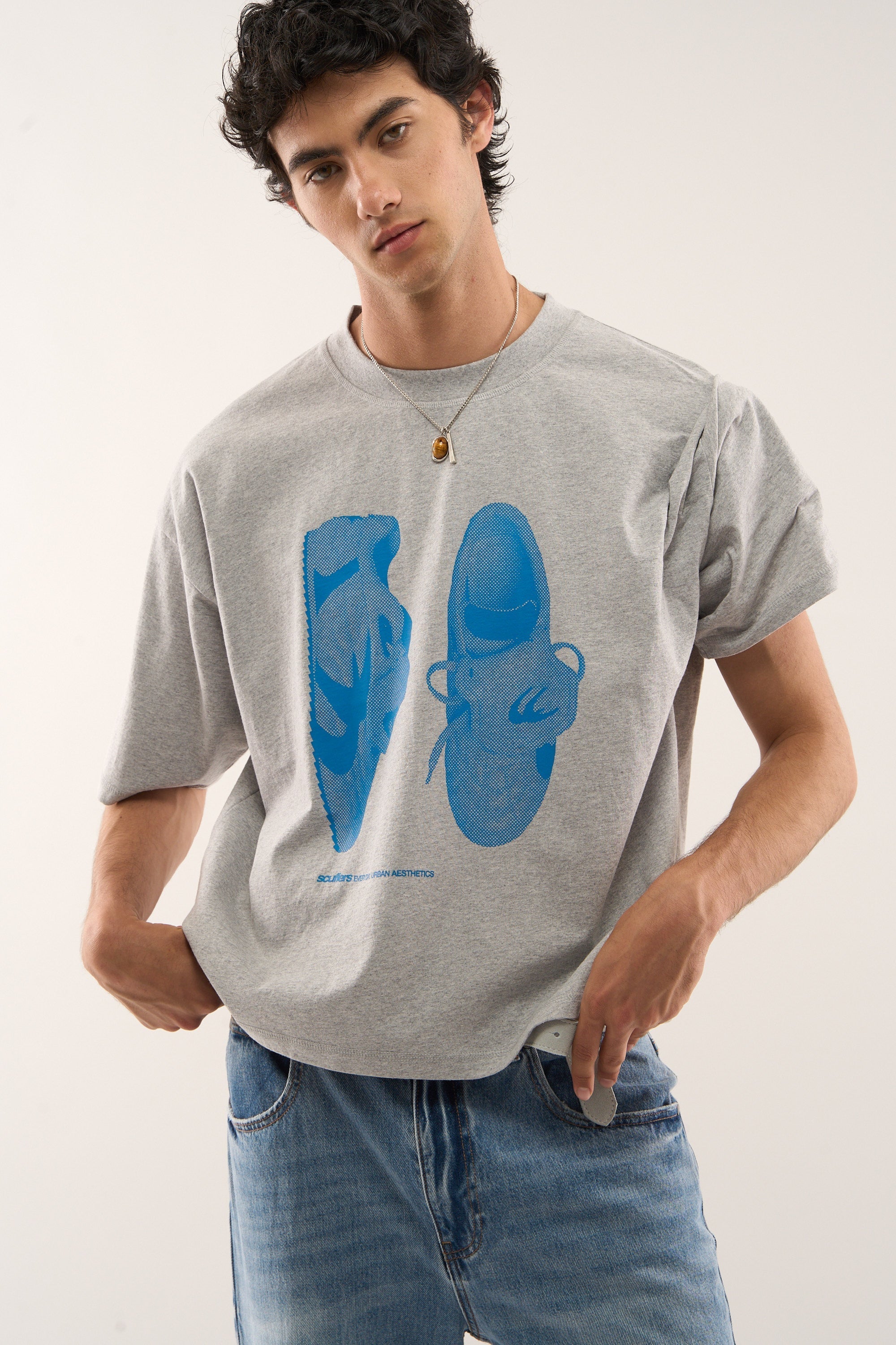 Koszulka Boots Grey Melange