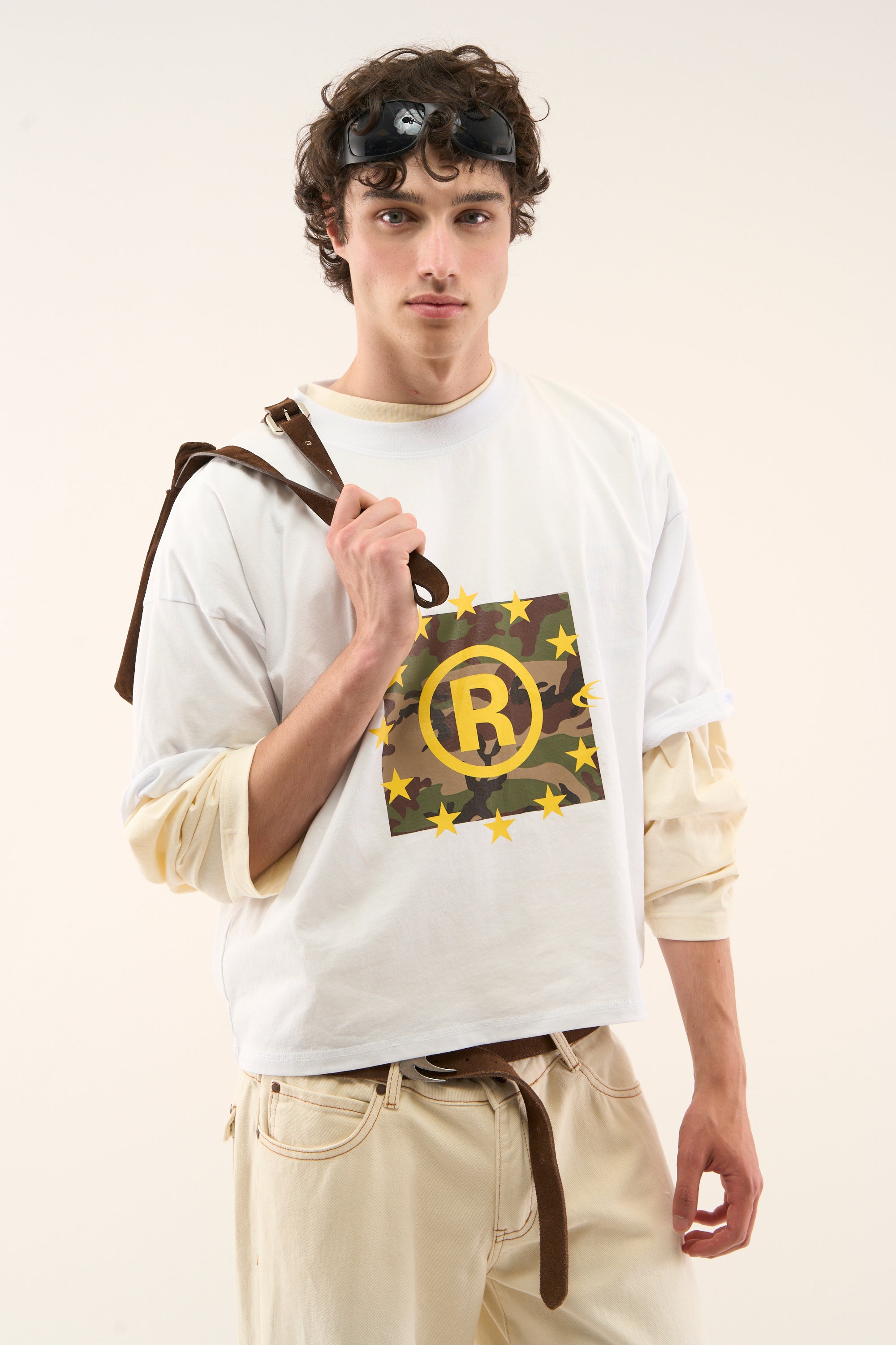 Koszulka z prawem autorskim w kolorze białym