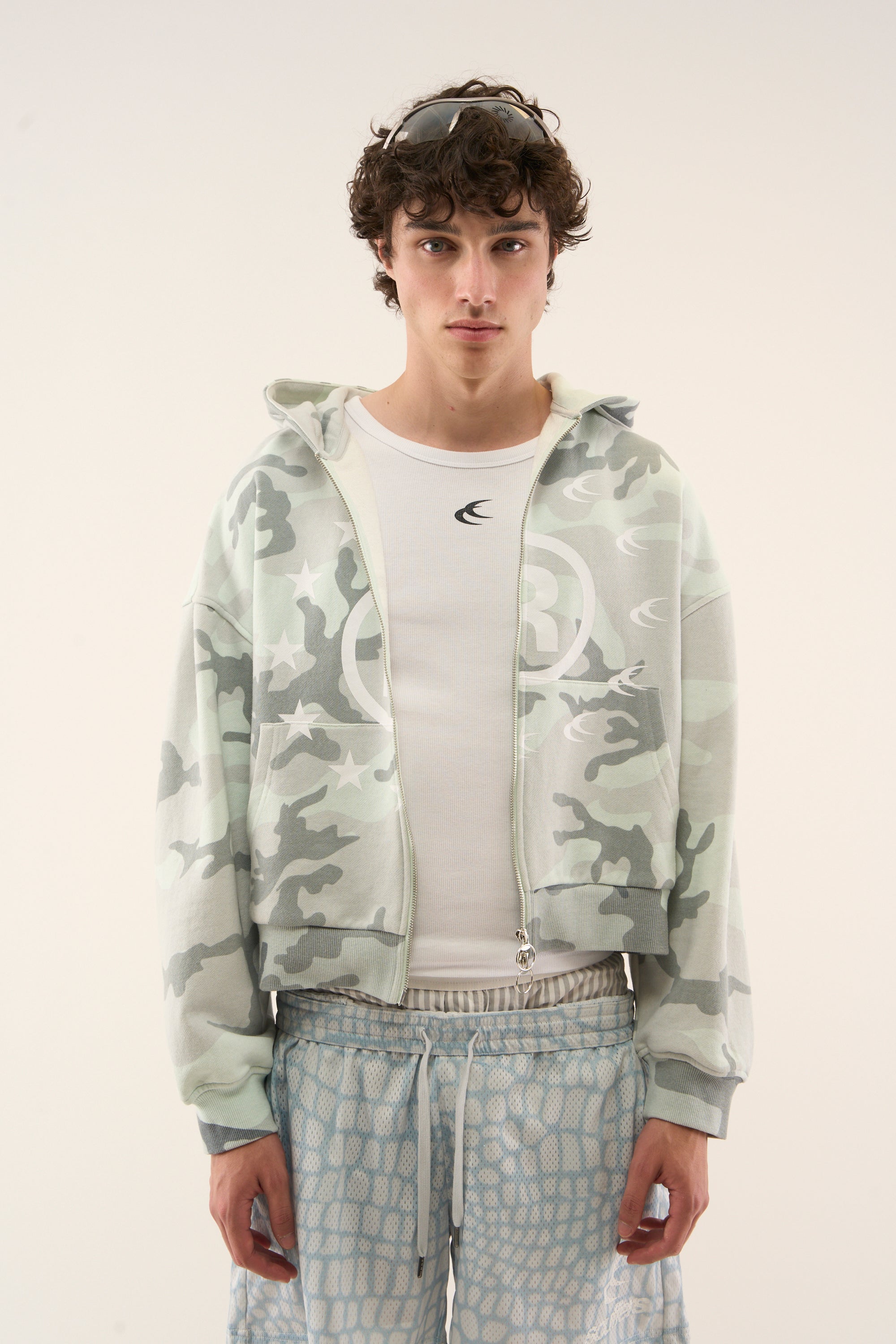 Zamek błyskawiczny Confused Grey Camo