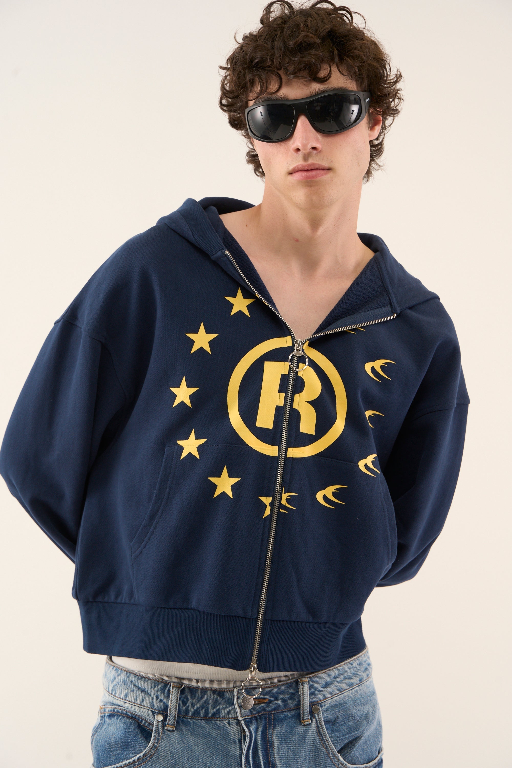 Zamek błyskawiczny Confused Navy