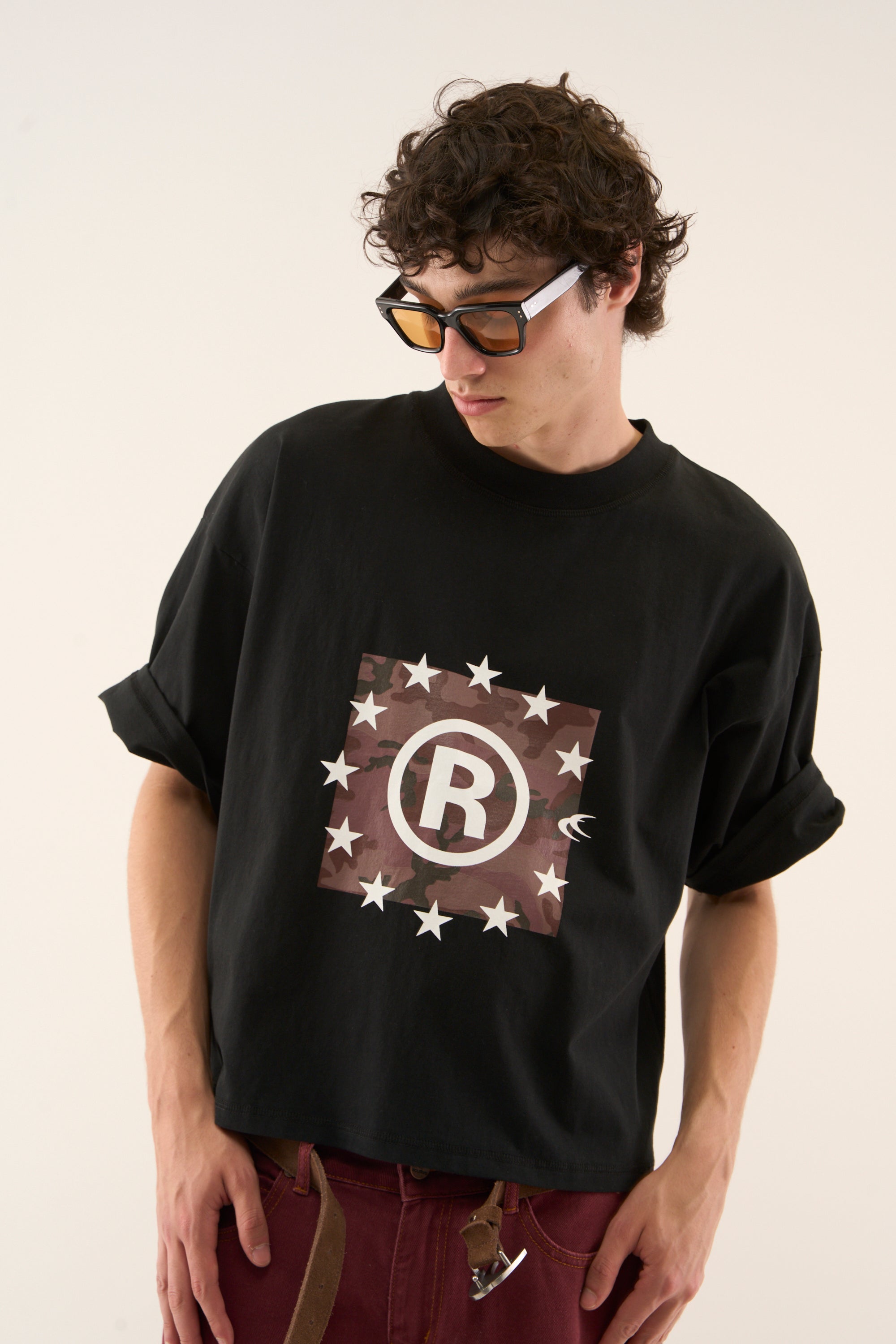 Koszulka z prawem autorskim w kolorze czarnym