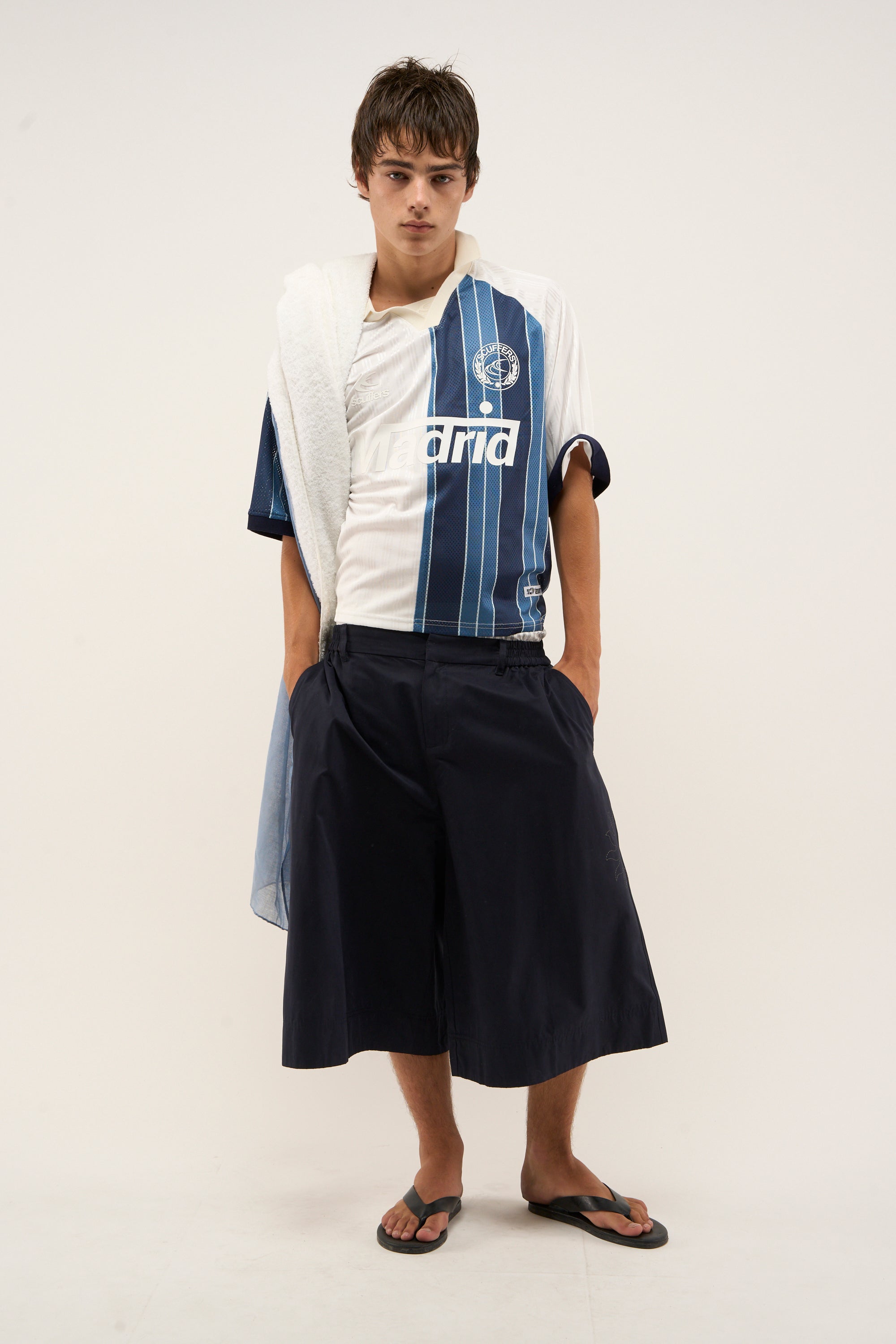 Koszulka piłkarska Madryt w kolorze granatowo-białym