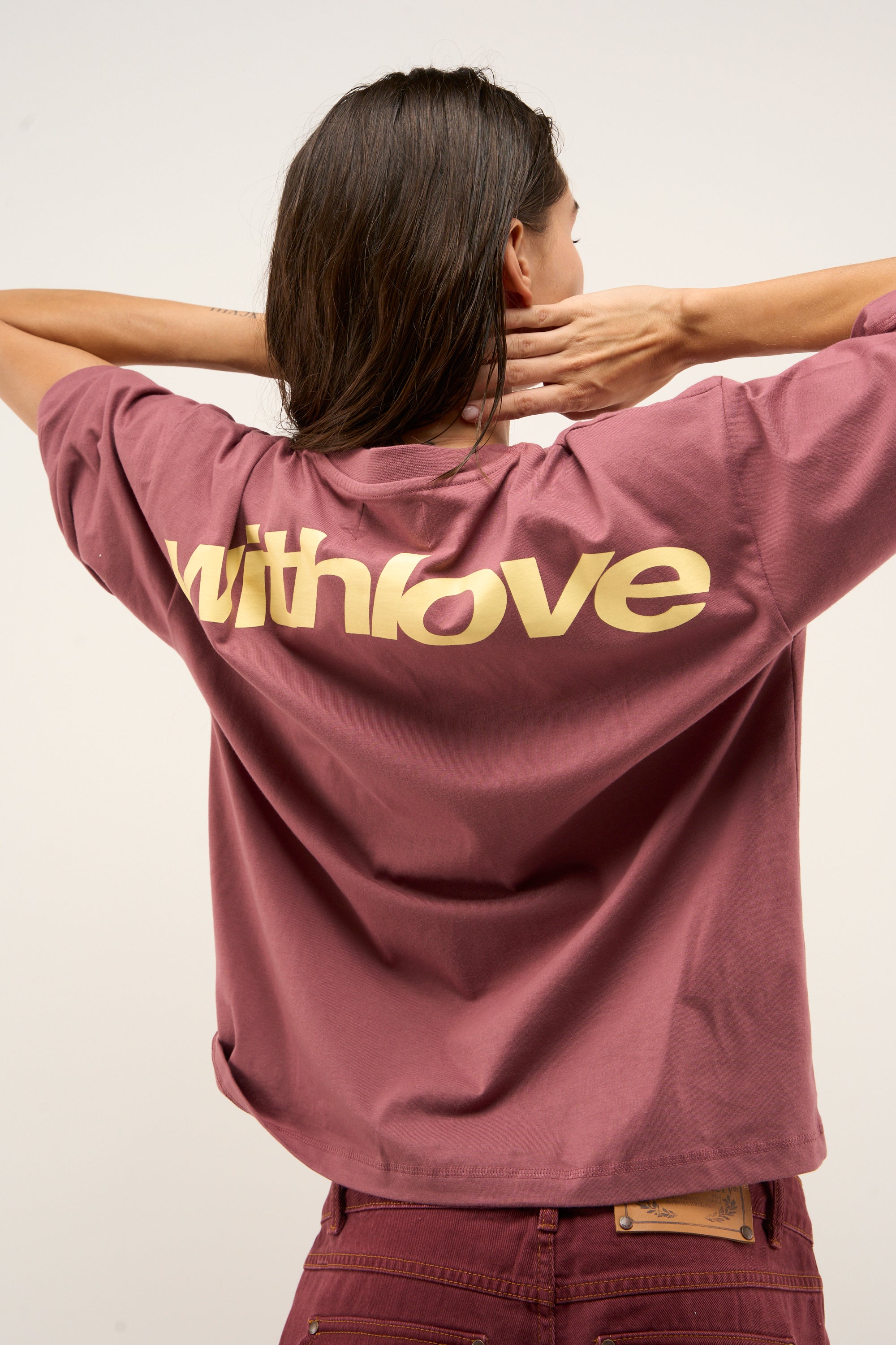 Koszulka z napisem „Sign Burgundy”