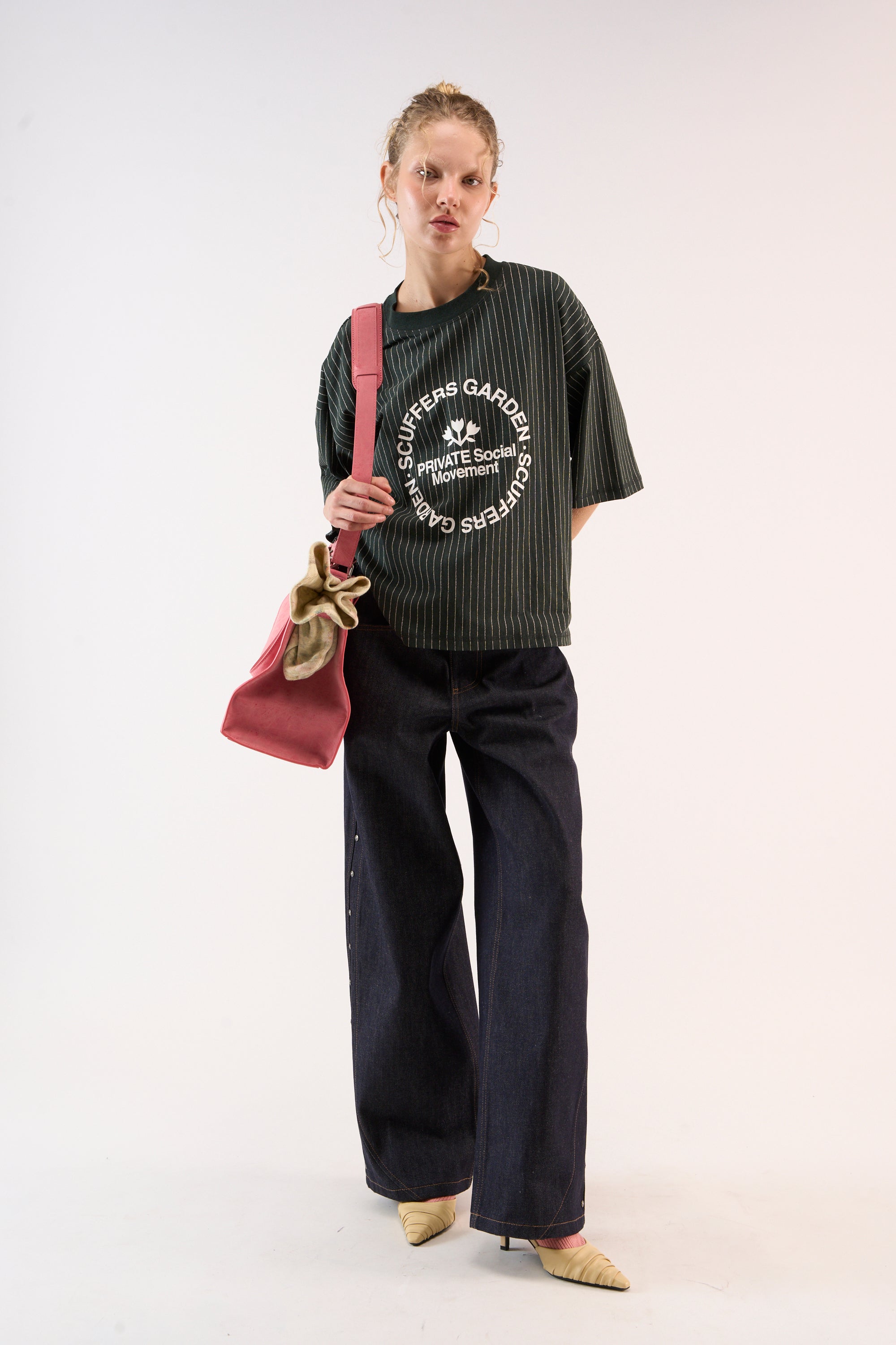 Koszulka w zielone prążki