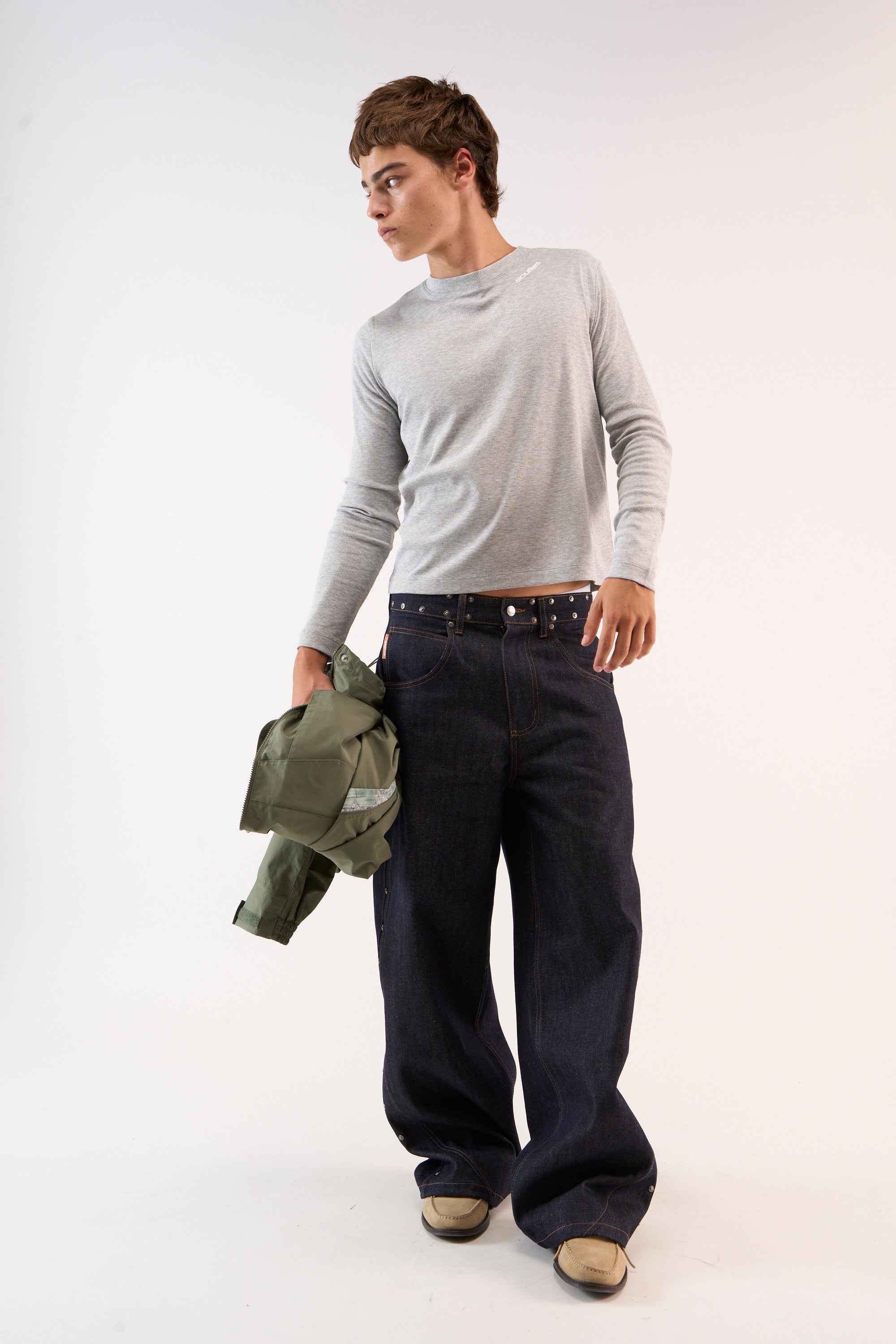 Bluza z długim rękawem Burnout Grey