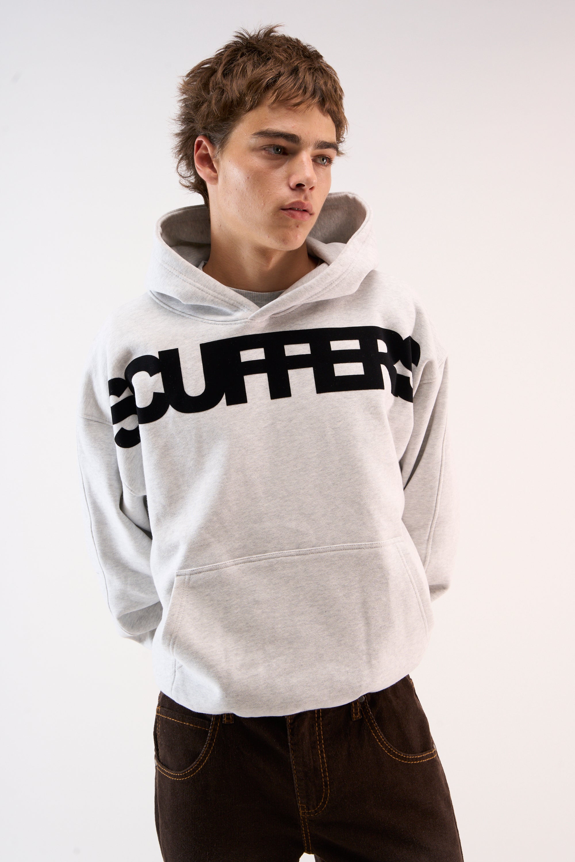 Bluza z kapturem Flock w kolorze jasnoszarym