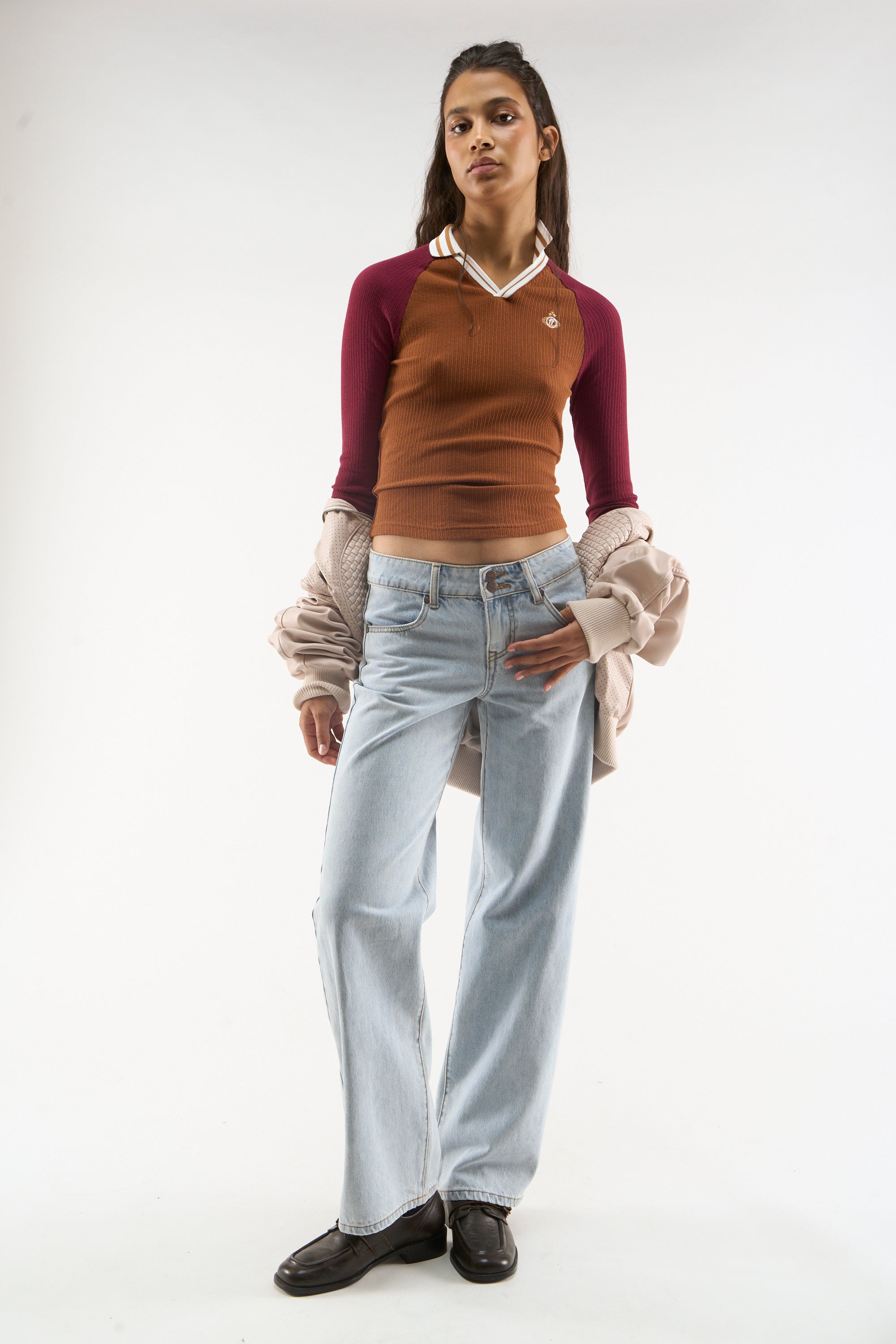 Kokarda Brązowa Długi Rękaw