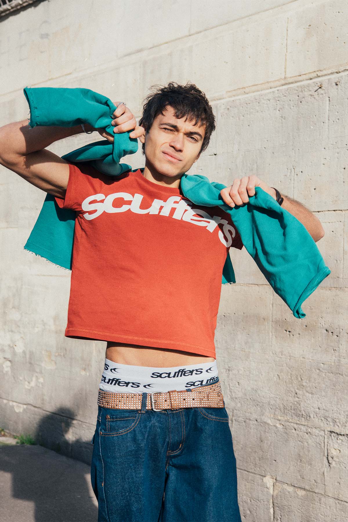 Niebiański Czerwony Top