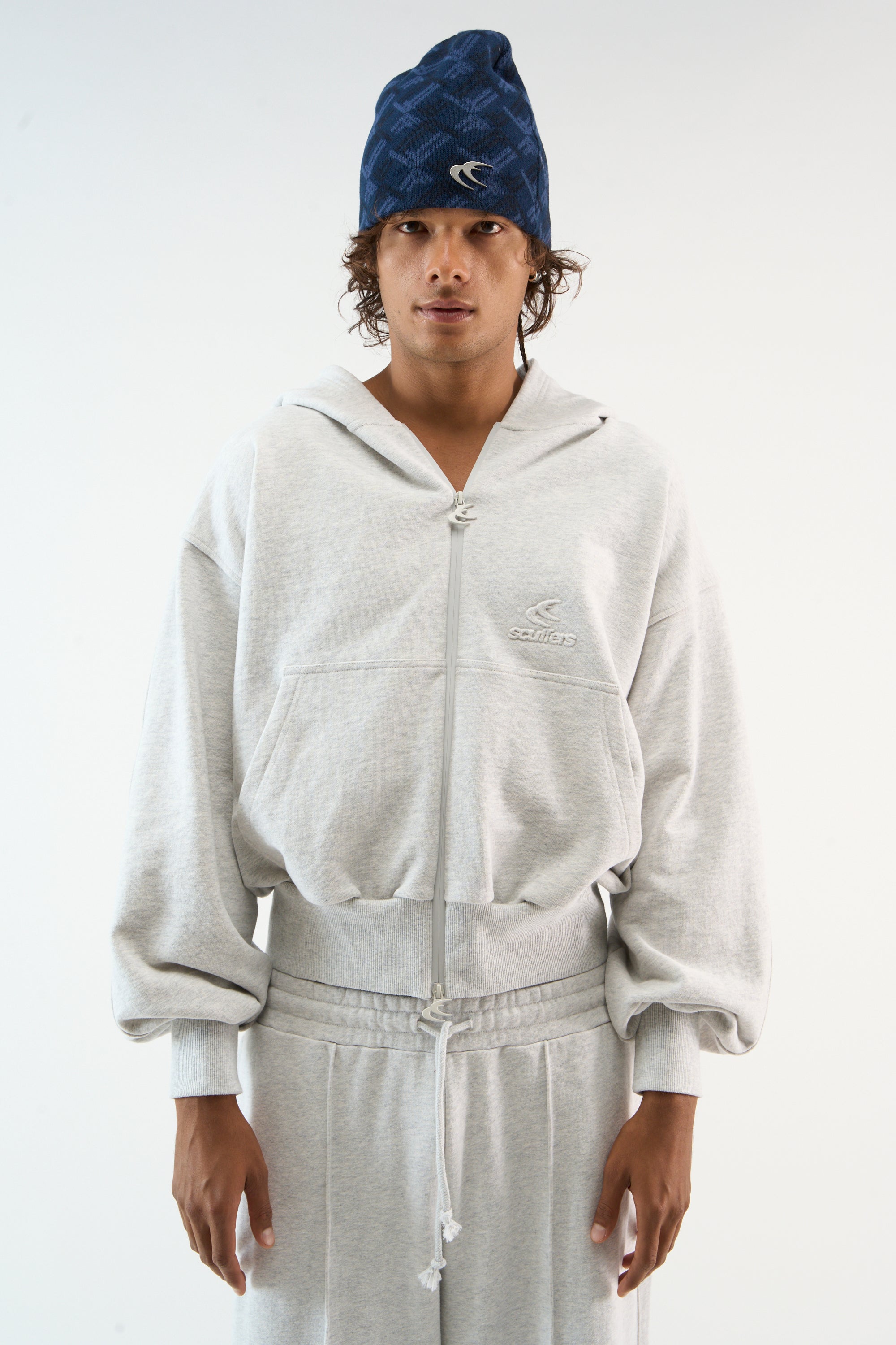 Weekender Szary Melange Zamek Błyskawiczny