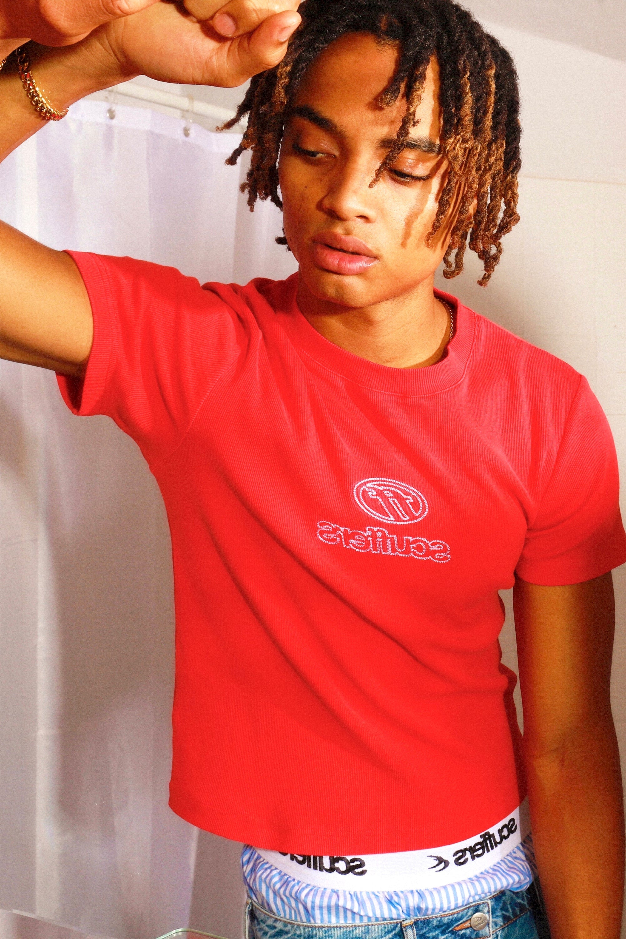 Jagodowy Czerwony Top