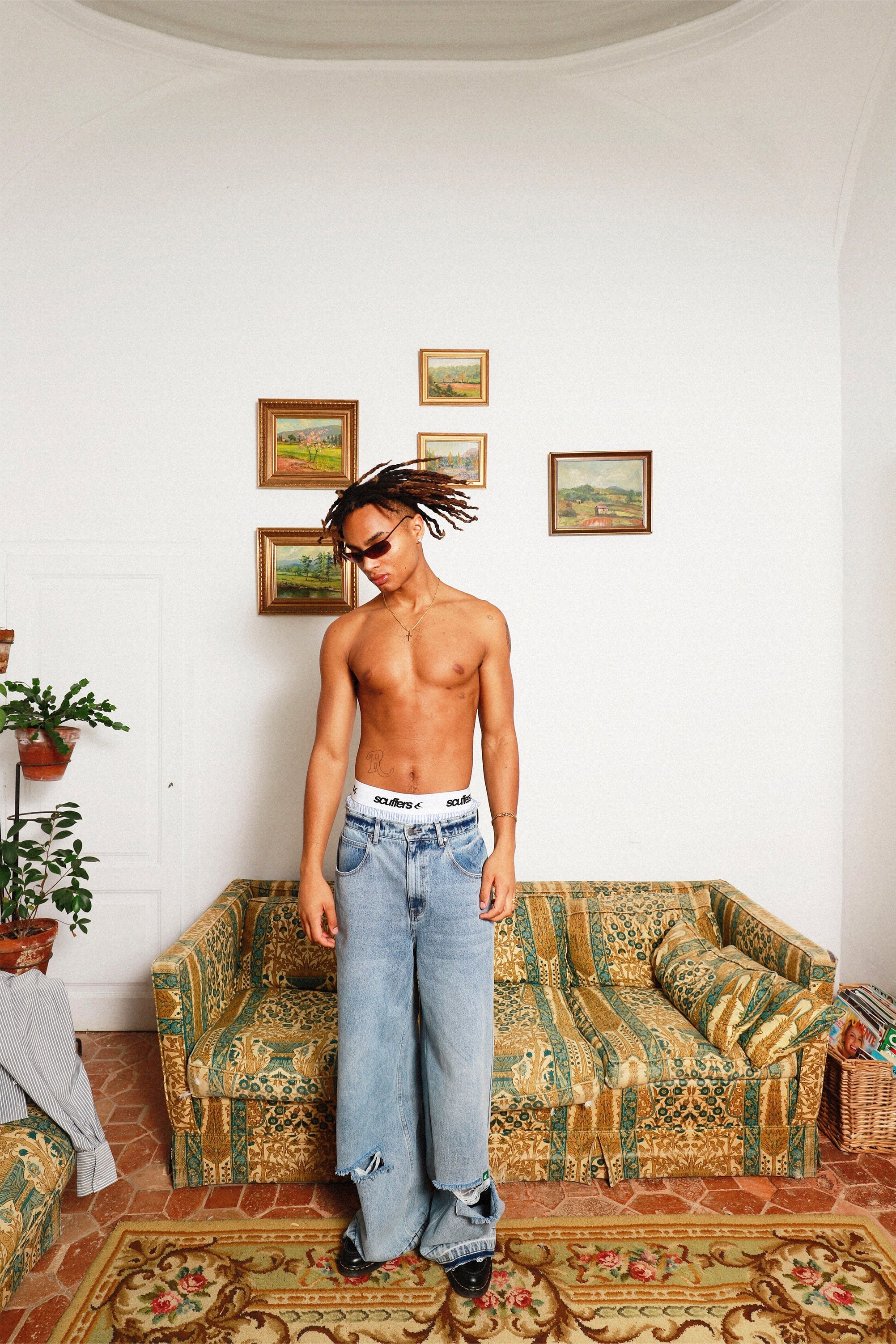 Spodnie w kolorze jasnoniebieskim