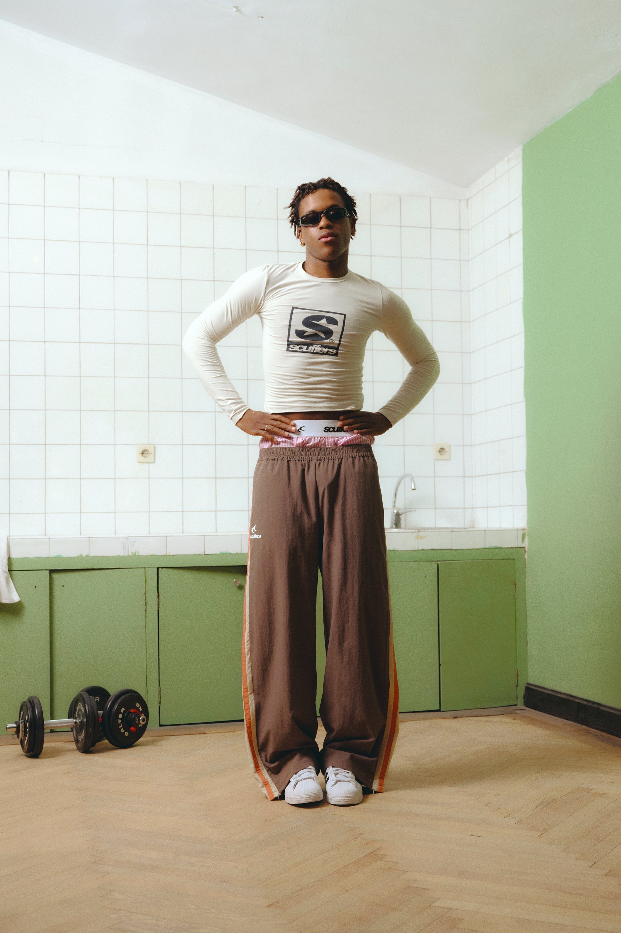 Brązowe spodnie Sports Tech