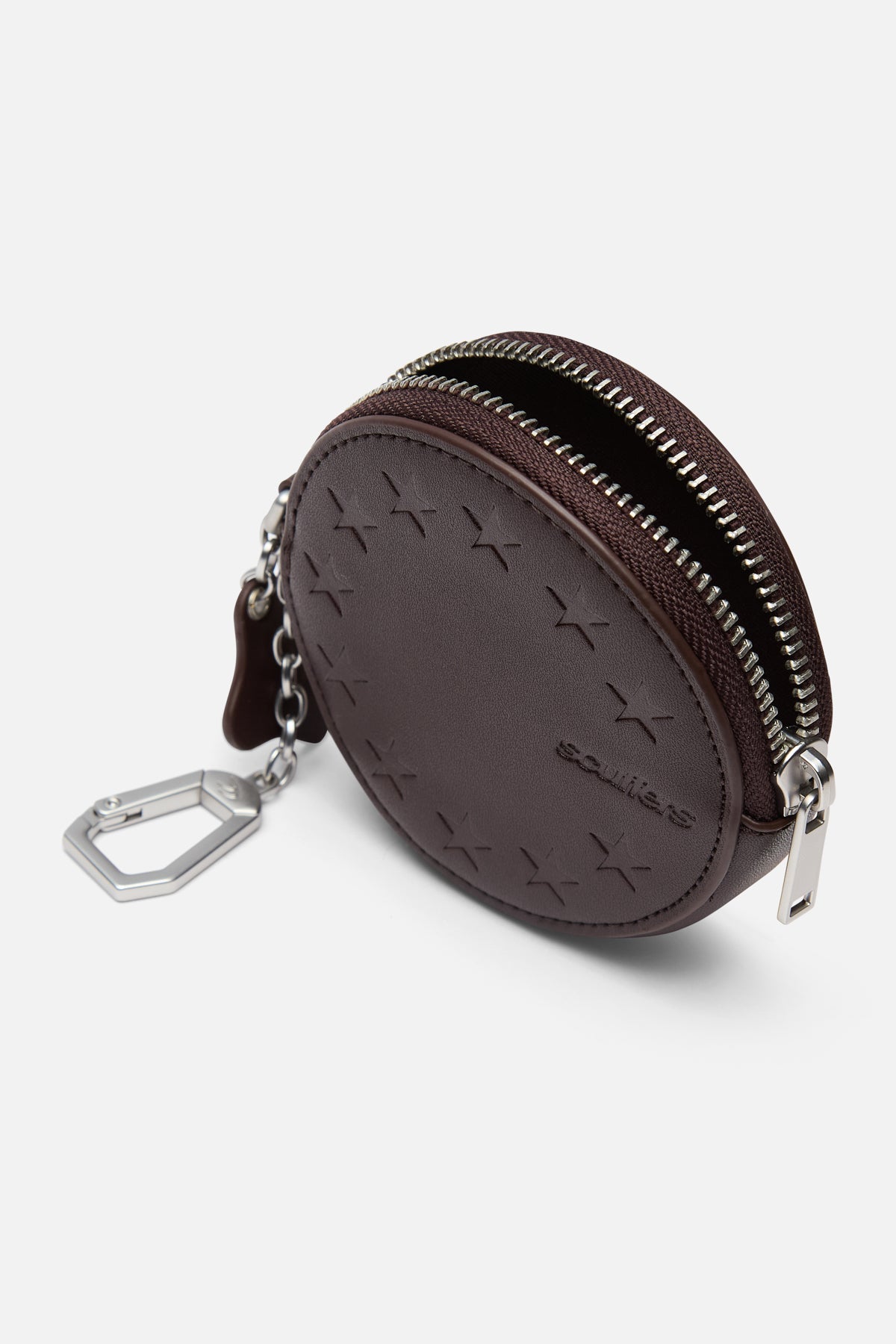 Niezbędny bordowy portfel na klucze