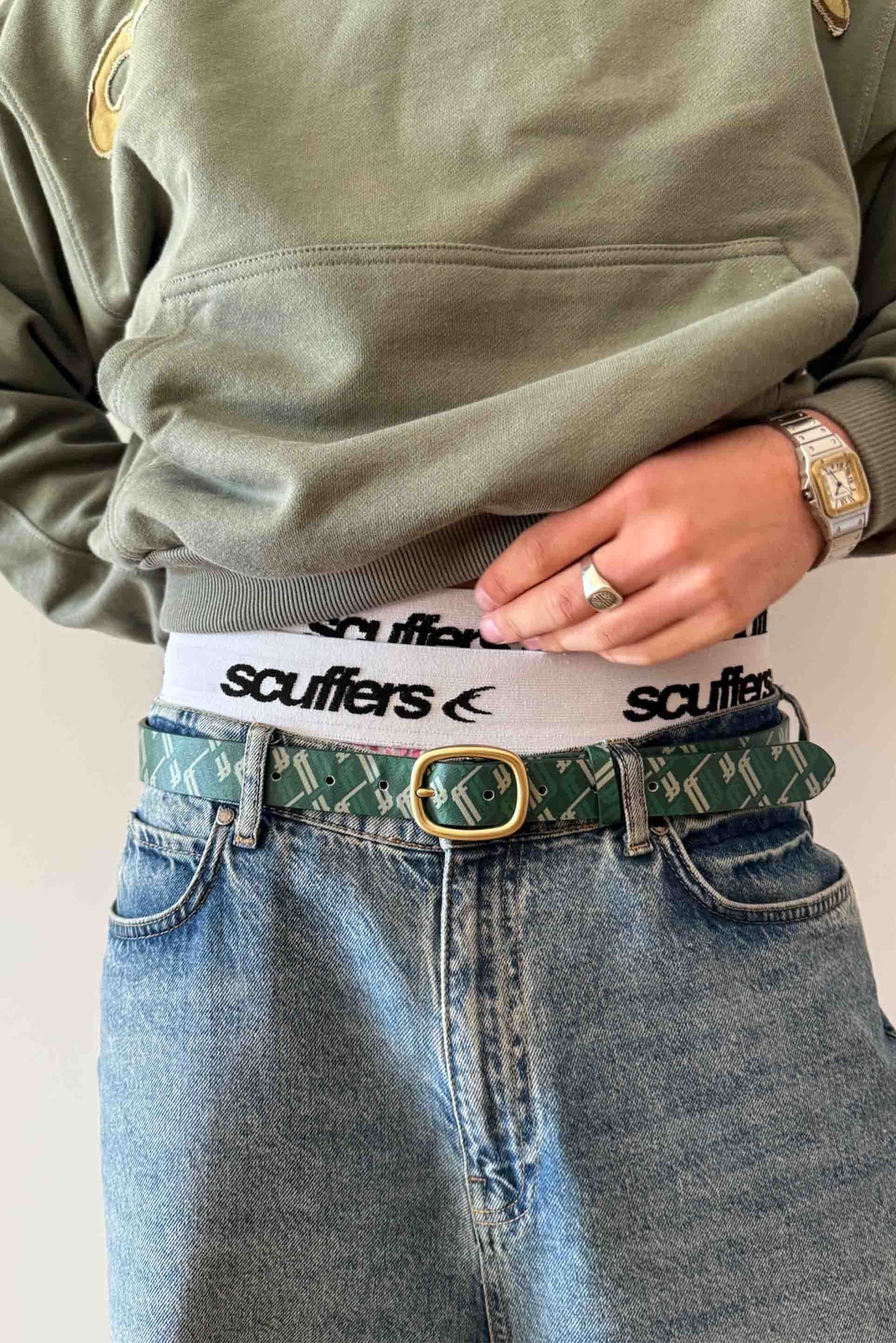 Monogram Zielony Pas