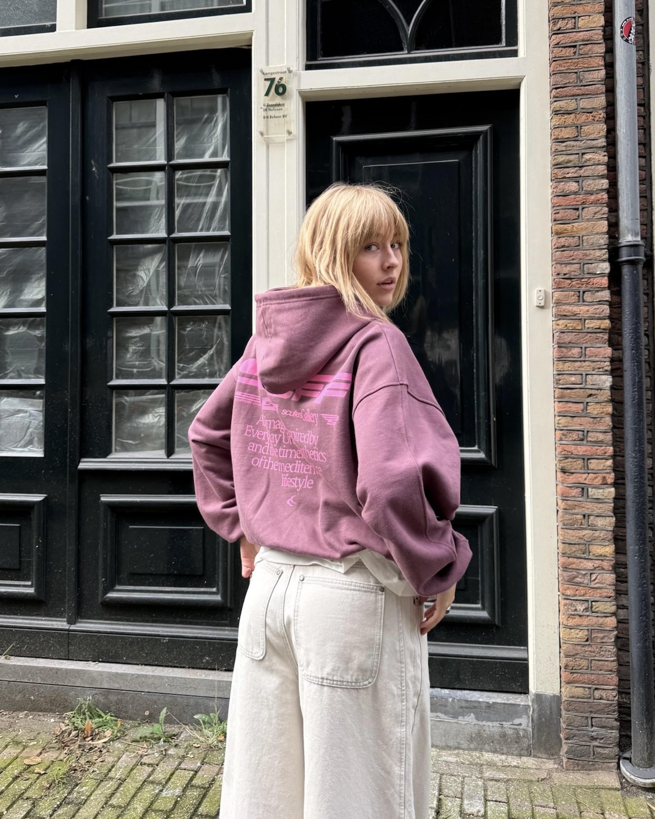 Bluza z kapturem Motor Studios Burgundy